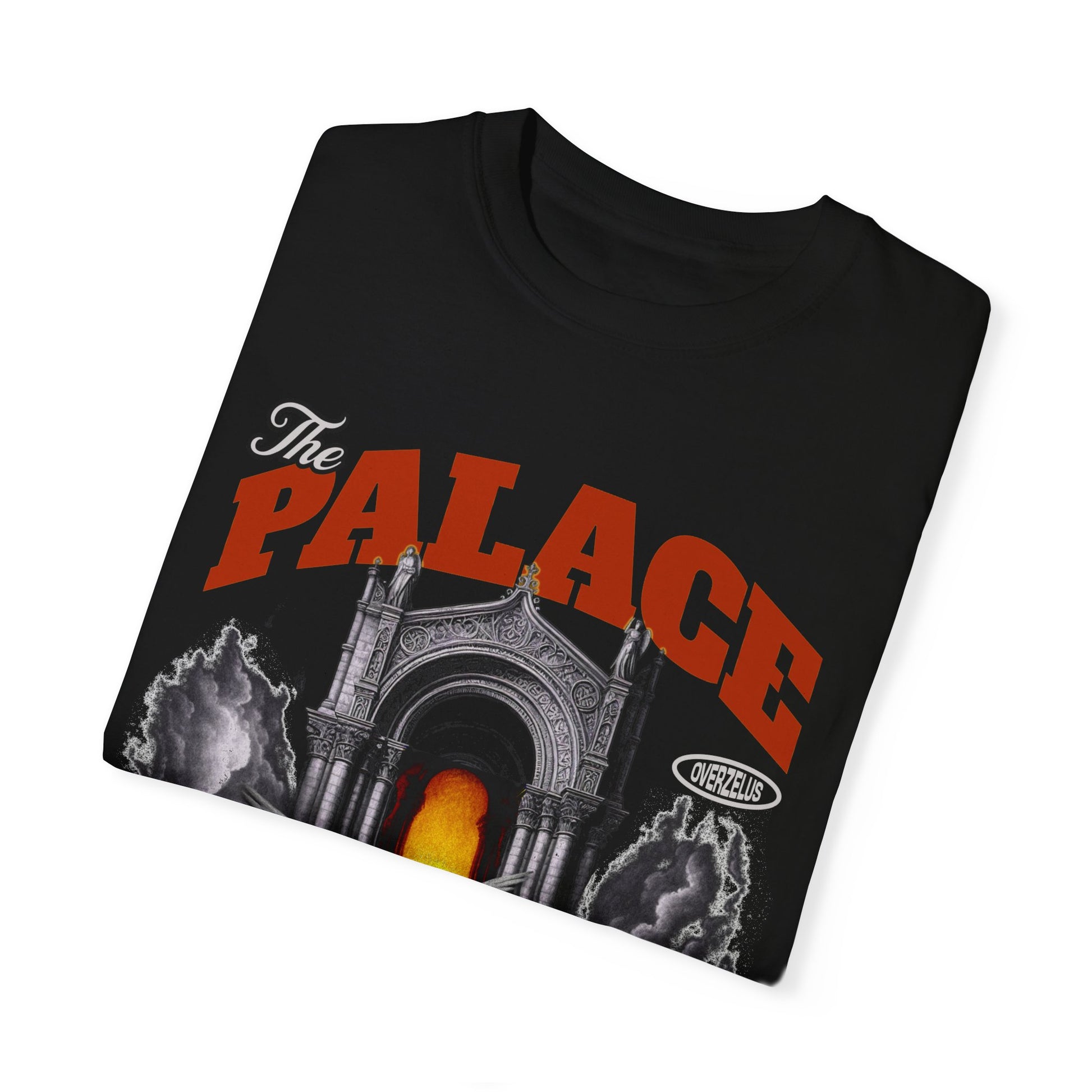 The Palace Unisex Garment-Dyed T-Shirt - Artistic Graphic Tee for Trendsetters - OVERZELUS