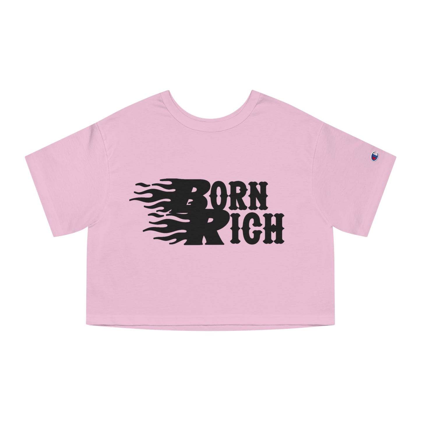 Born Rich Heritage Cropped T-Shirt for Women - Trendy Streetwear Style - OVERZELUS