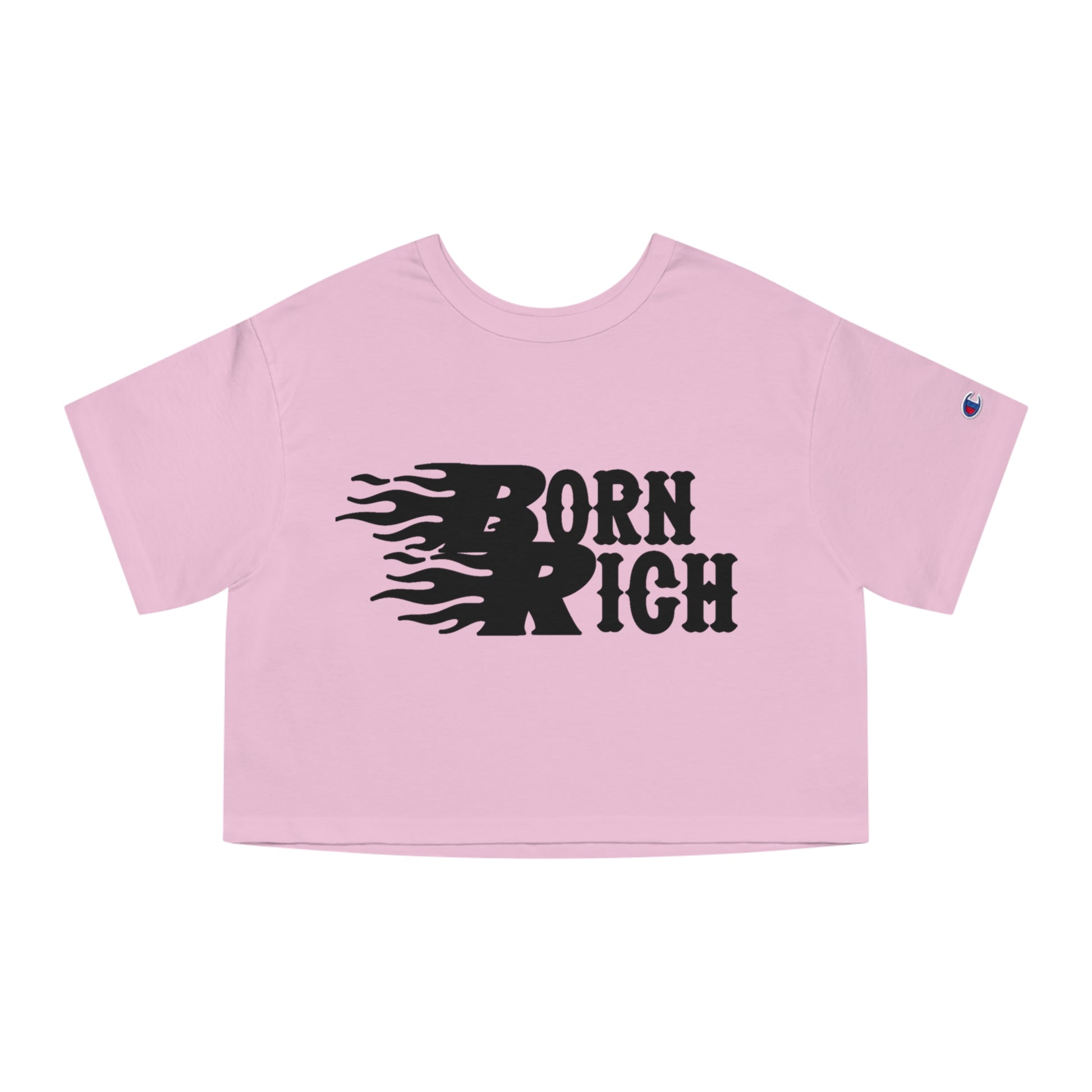 Born Rich Heritage Cropped T-Shirt for Women - Trendy Streetwear Style - OVERZELUS