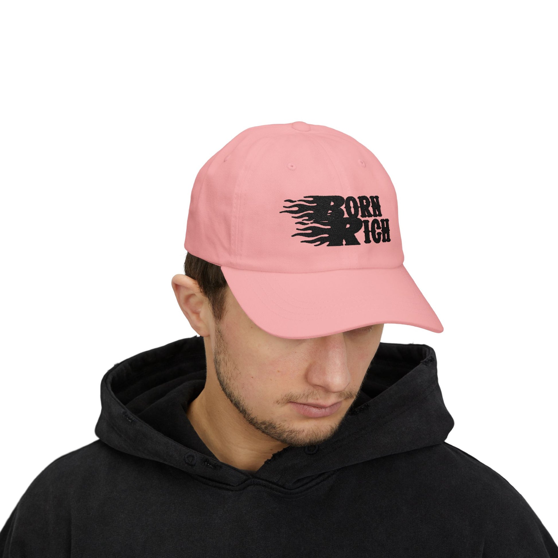 "Born Rich" Embroidered Classic Dad Cap - OVERZELUS