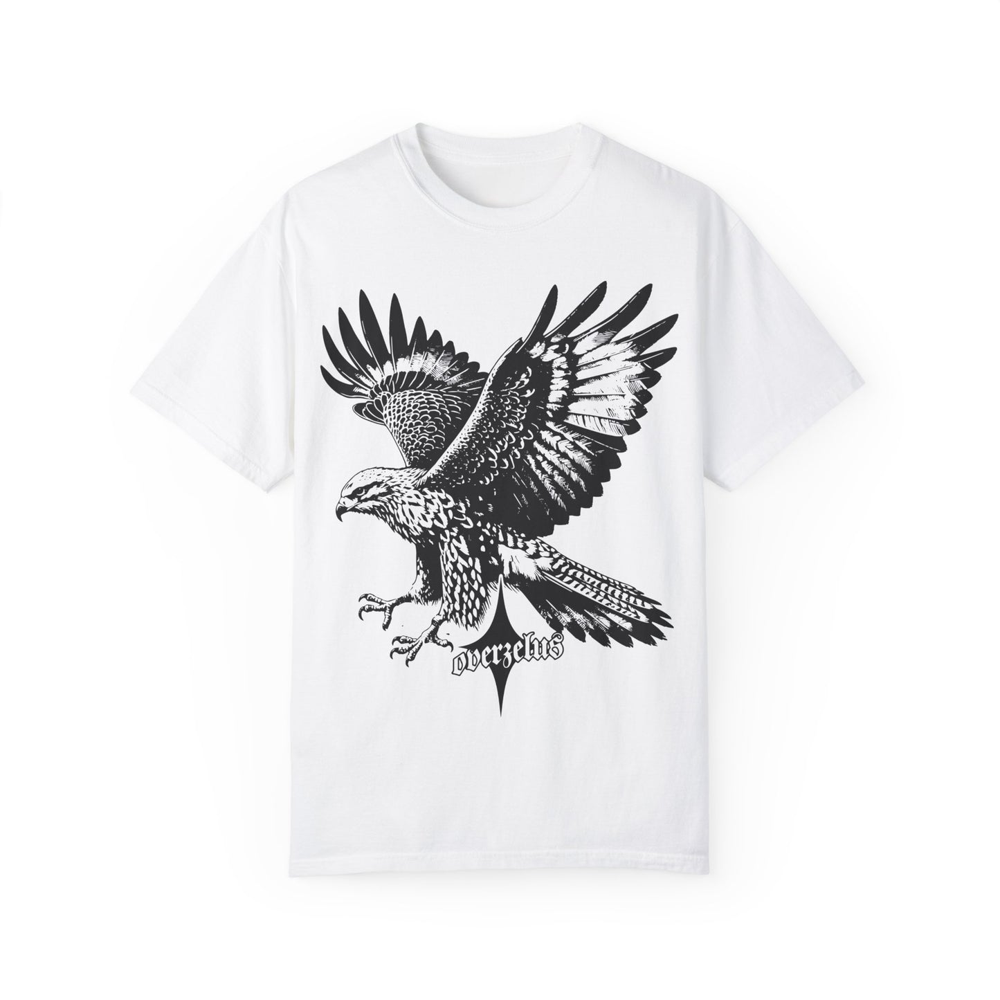 Eagle Spirit Unisex Garment-Dyed T-Shirt - Nature-Inspired Design for Outdoor Enthusiasts - OVERZELUS