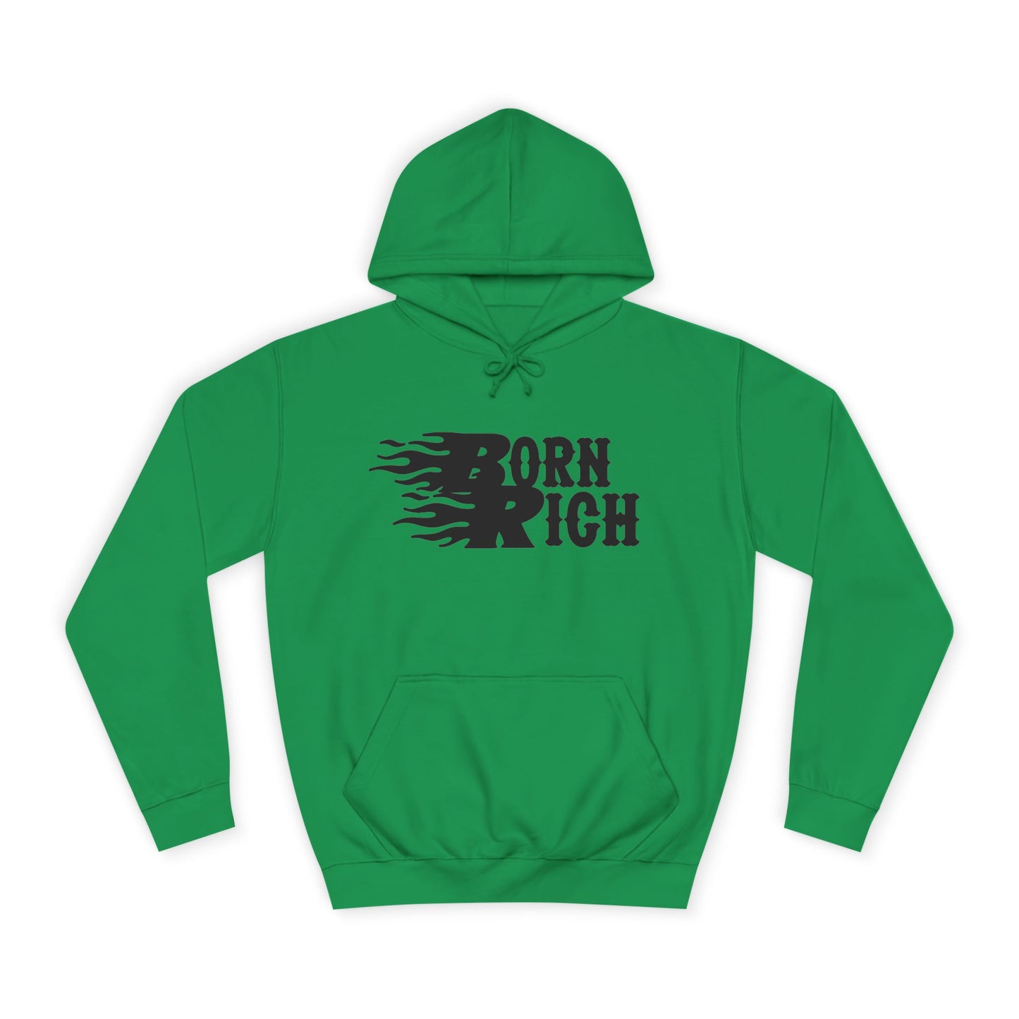 "Born Rich" Unisex College Hoodie - Trendy and Comfortable Streetwear - OVERZELUS