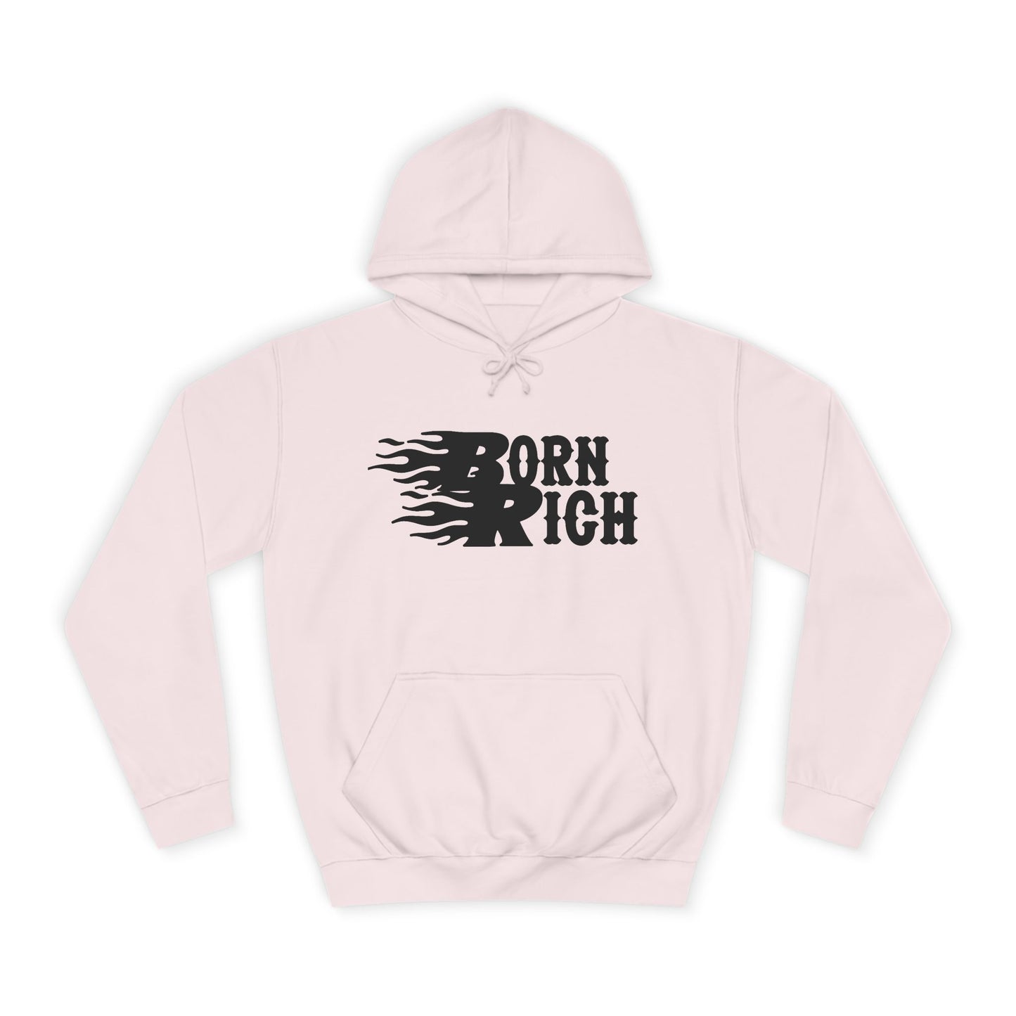 "Born Rich" Unisex College Hoodie - Trendy and Comfortable Streetwear - OVERZELUS
