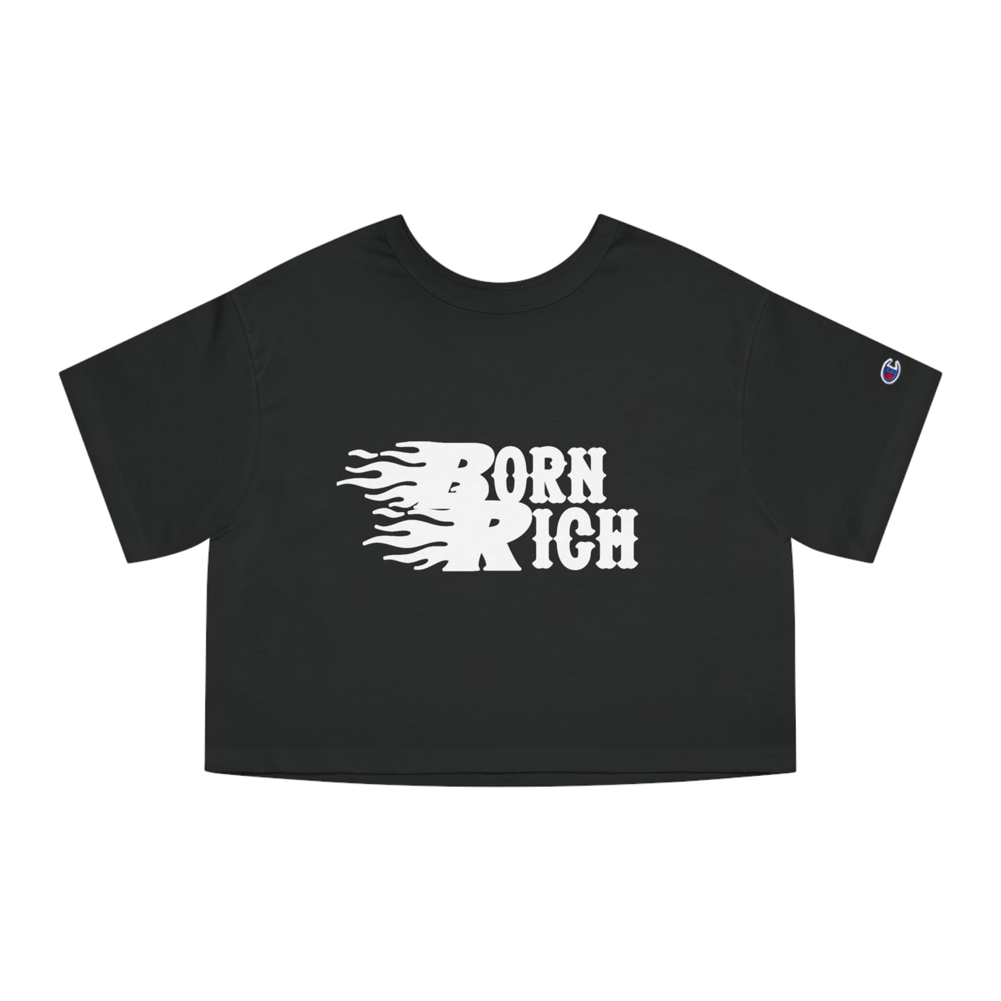 Born Rich Heritage Cropped T-Shirt for Women - Trendy Streetwear Style - OVERZELUS
