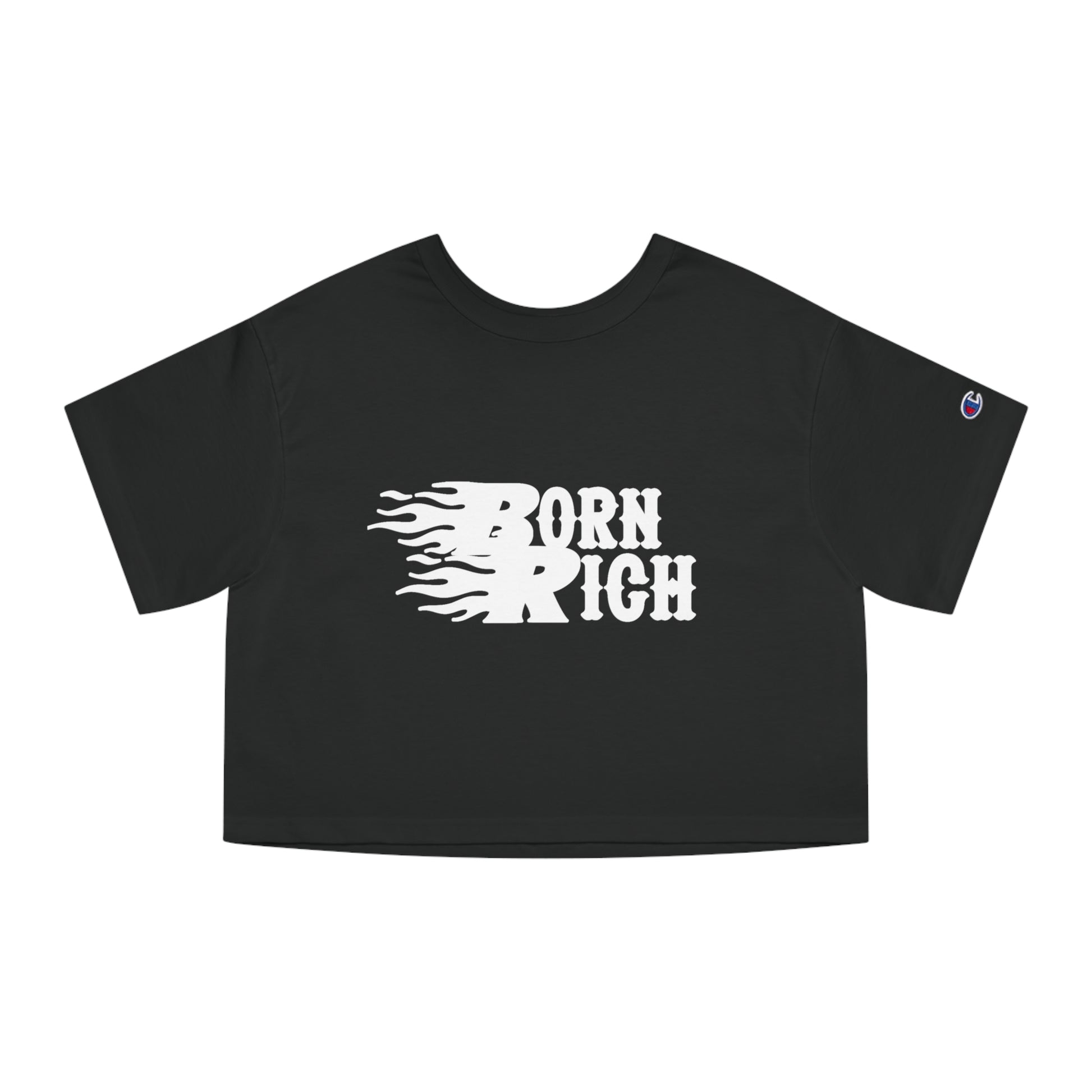 Born Rich Heritage Cropped T-Shirt for Women - Trendy Streetwear Style - OVERZELUS
