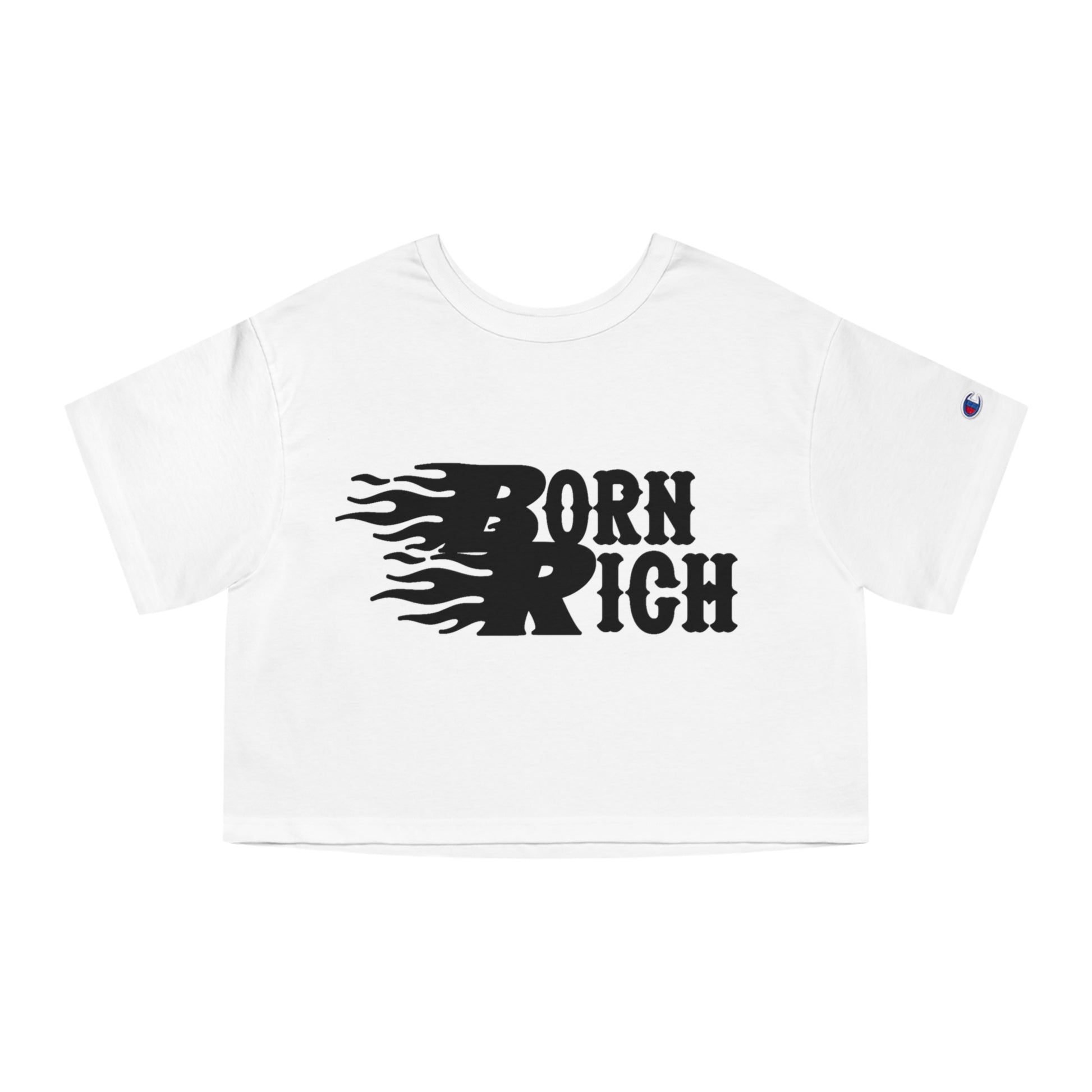 Born Rich Heritage Cropped T-Shirt for Women - Trendy Streetwear Style - OVERZELUS