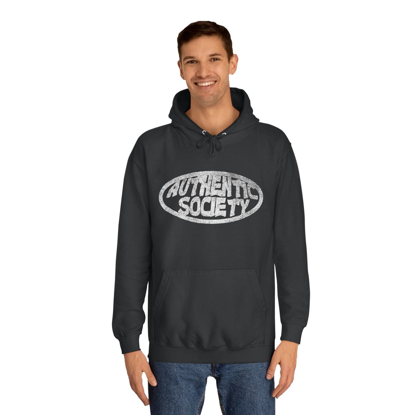 Authentic Society Unisex College Hoodie - Comfort & Style for Students - OVERZELUS