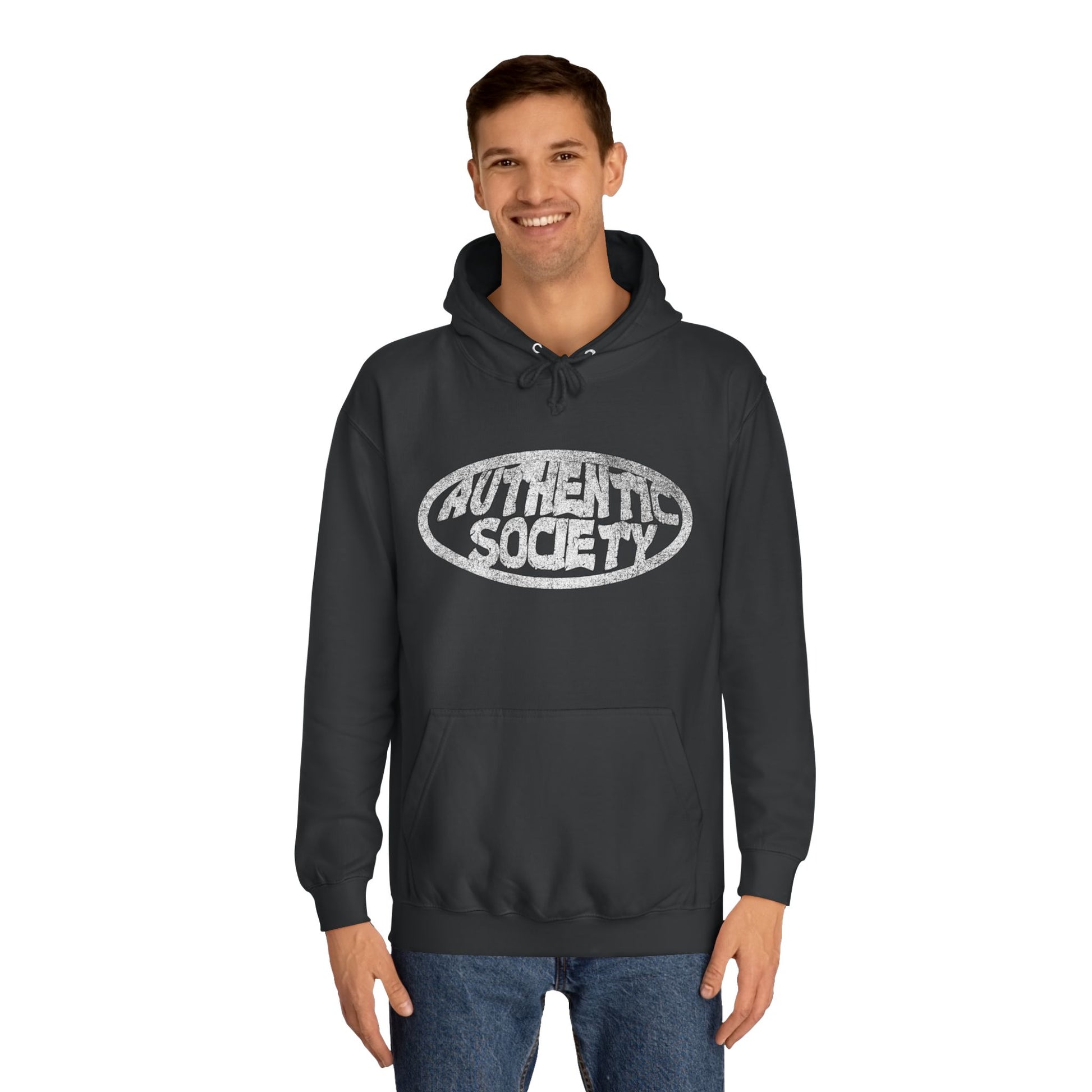 Authentic Society Unisex College Hoodie - Comfort & Style for Students - OVERZELUS