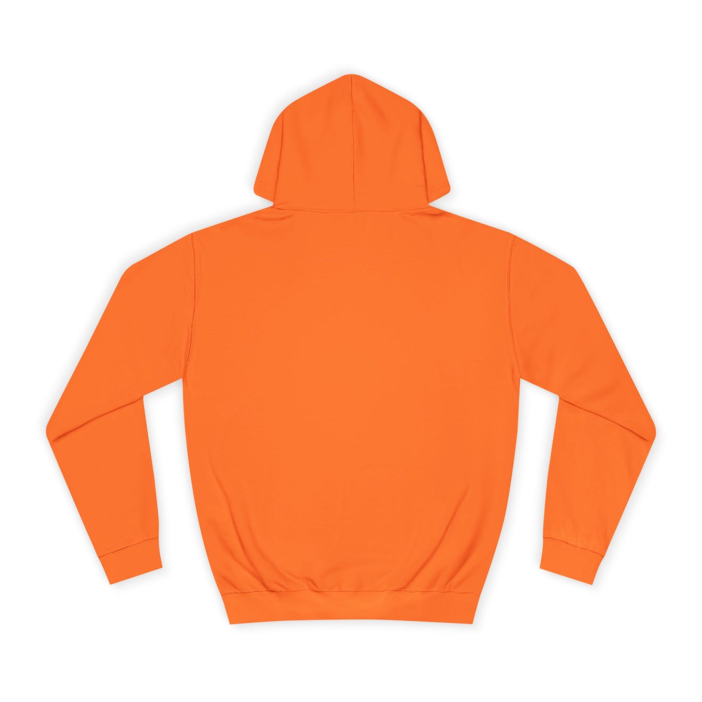 Born Rich Unisex College Hoodie - Vibrant Orange - OVERZELUS