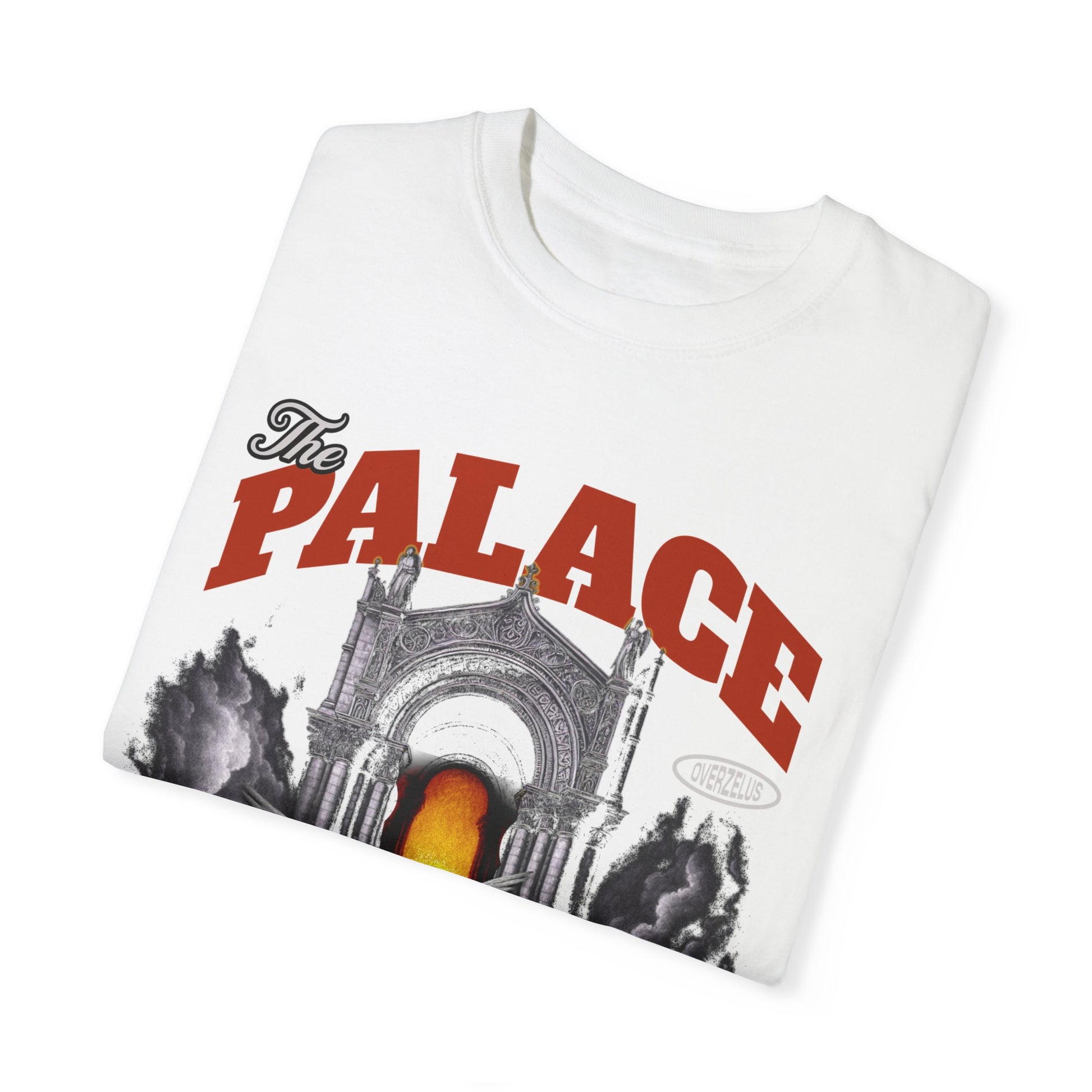 The Palace Unisex Garment-Dyed T-Shirt - Artistic Graphic Tee for Trendsetters - OVERZELUS