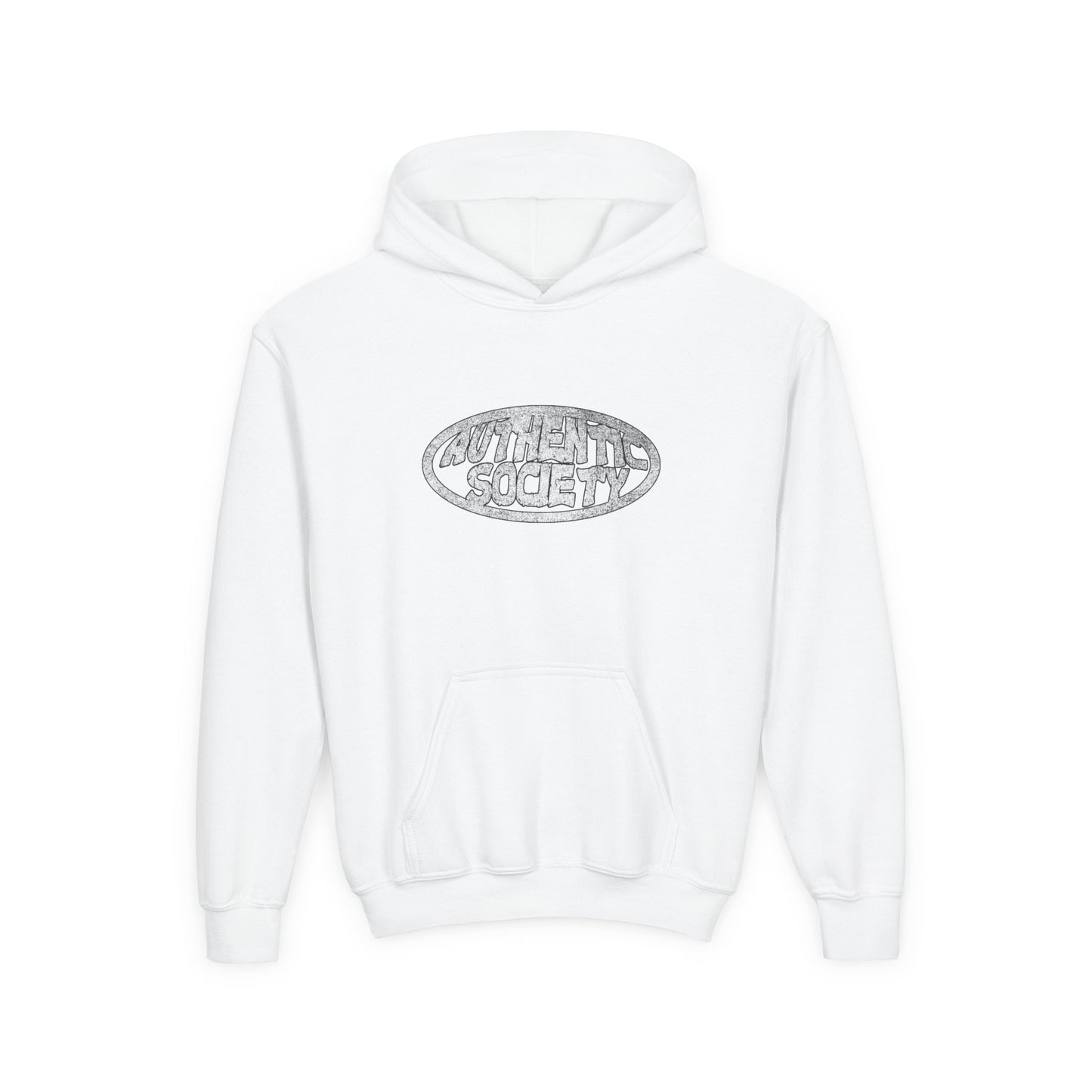 Youth 'Authentic Society' Heavy Blend Hooded Sweatshirt - Comfortable & Stylish - OVERZELUS