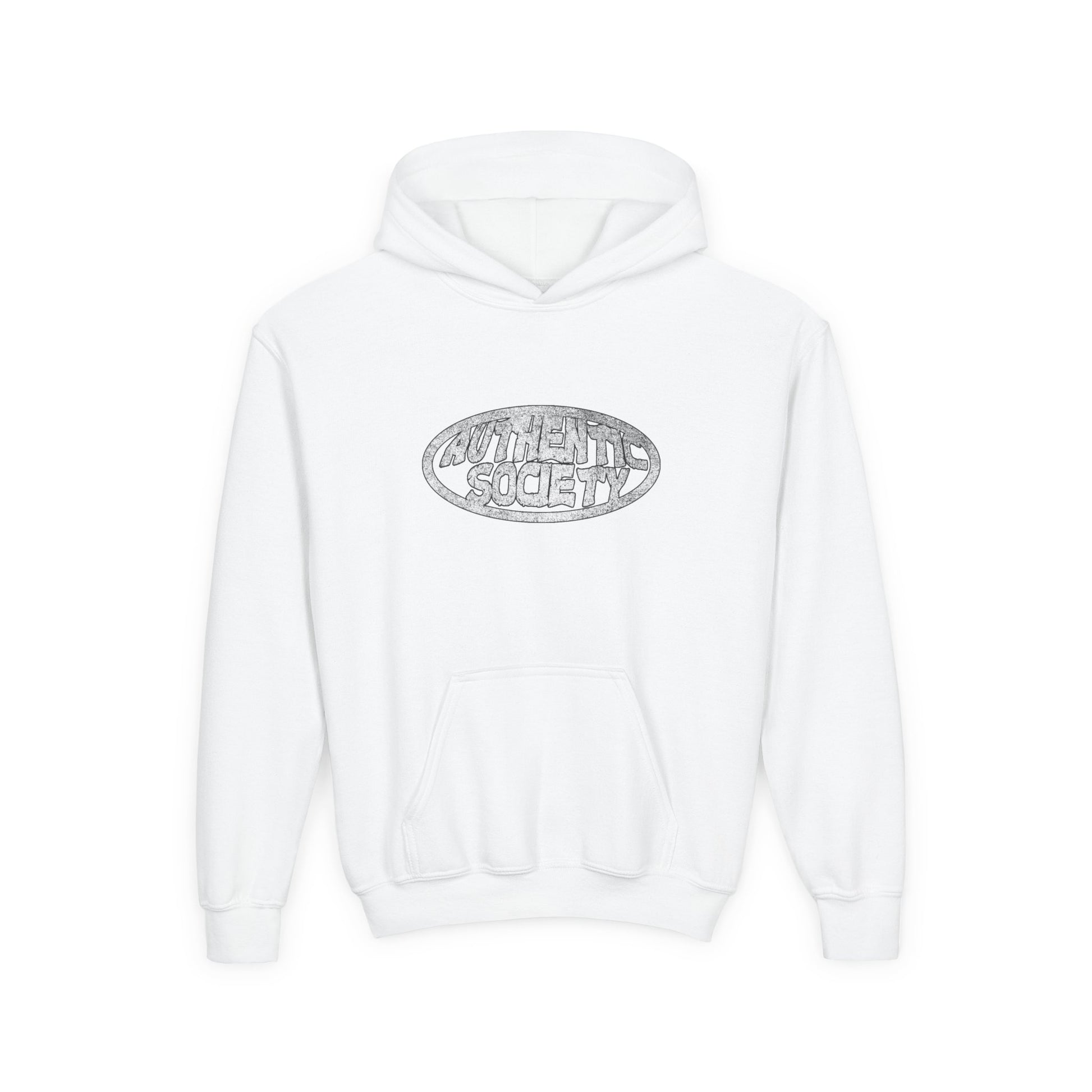 Youth 'Authentic Society' Heavy Blend Hooded Sweatshirt - Comfortable & Stylish - OVERZELUS