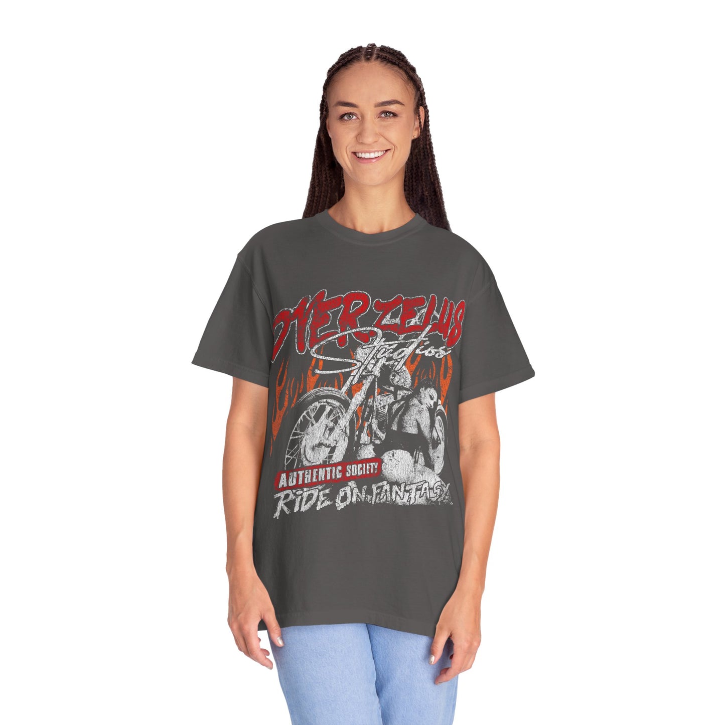 Vintage Motorcycle Graphic T-Shirt - Ride on Fantasy - OVERZELUS