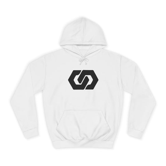Unisex College Hoodie - Minimalist Logo Design - OVERZELUS