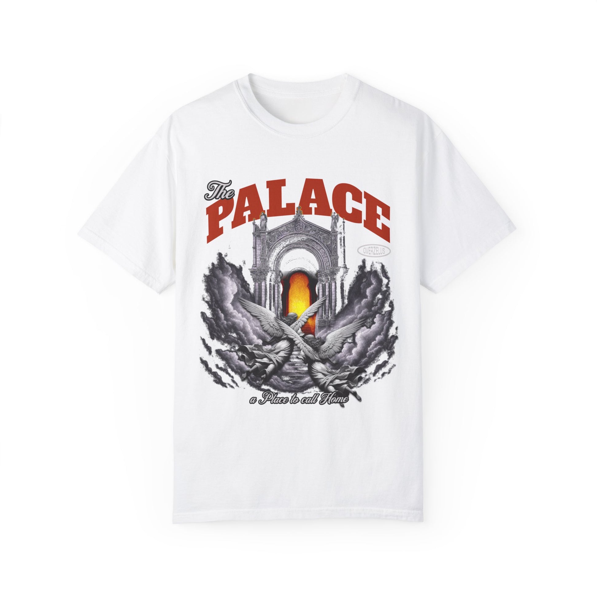 The Palace Unisex Garment-Dyed T-Shirt - Artistic Graphic Tee for Trendsetters - OVERZELUS