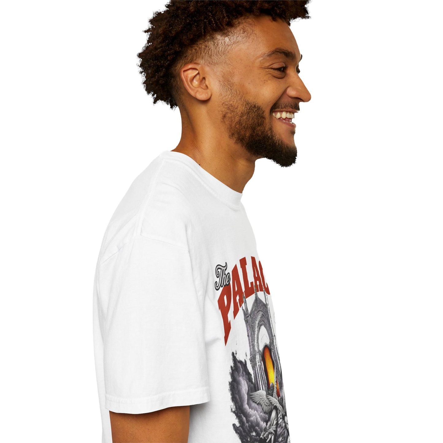 The Palace Unisex Garment-Dyed T-Shirt - Artistic Graphic Tee for Trendsetters - OVERZELUS