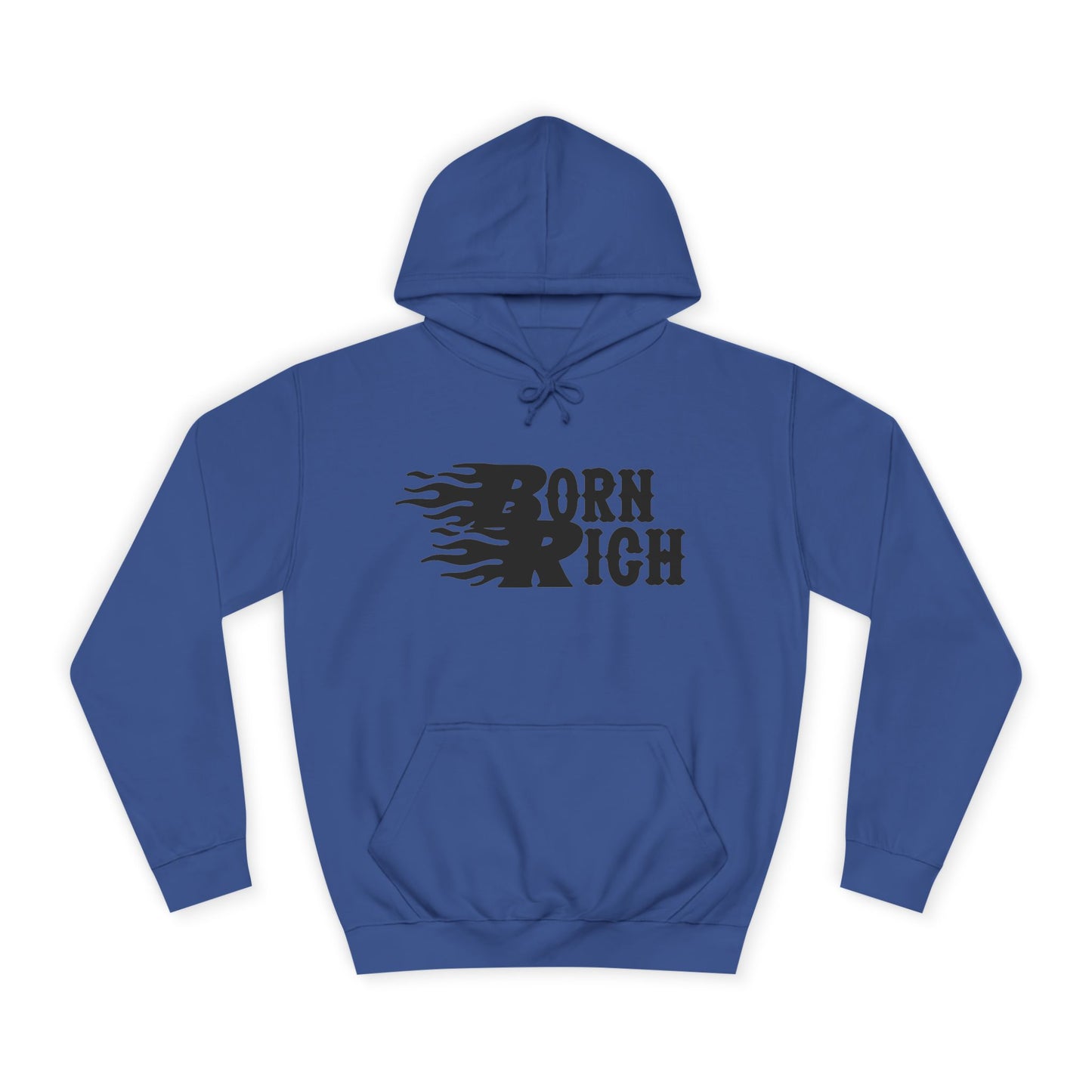 "Born Rich" Unisex College Hoodie - Trendy and Comfortable Streetwear - OVERZELUS