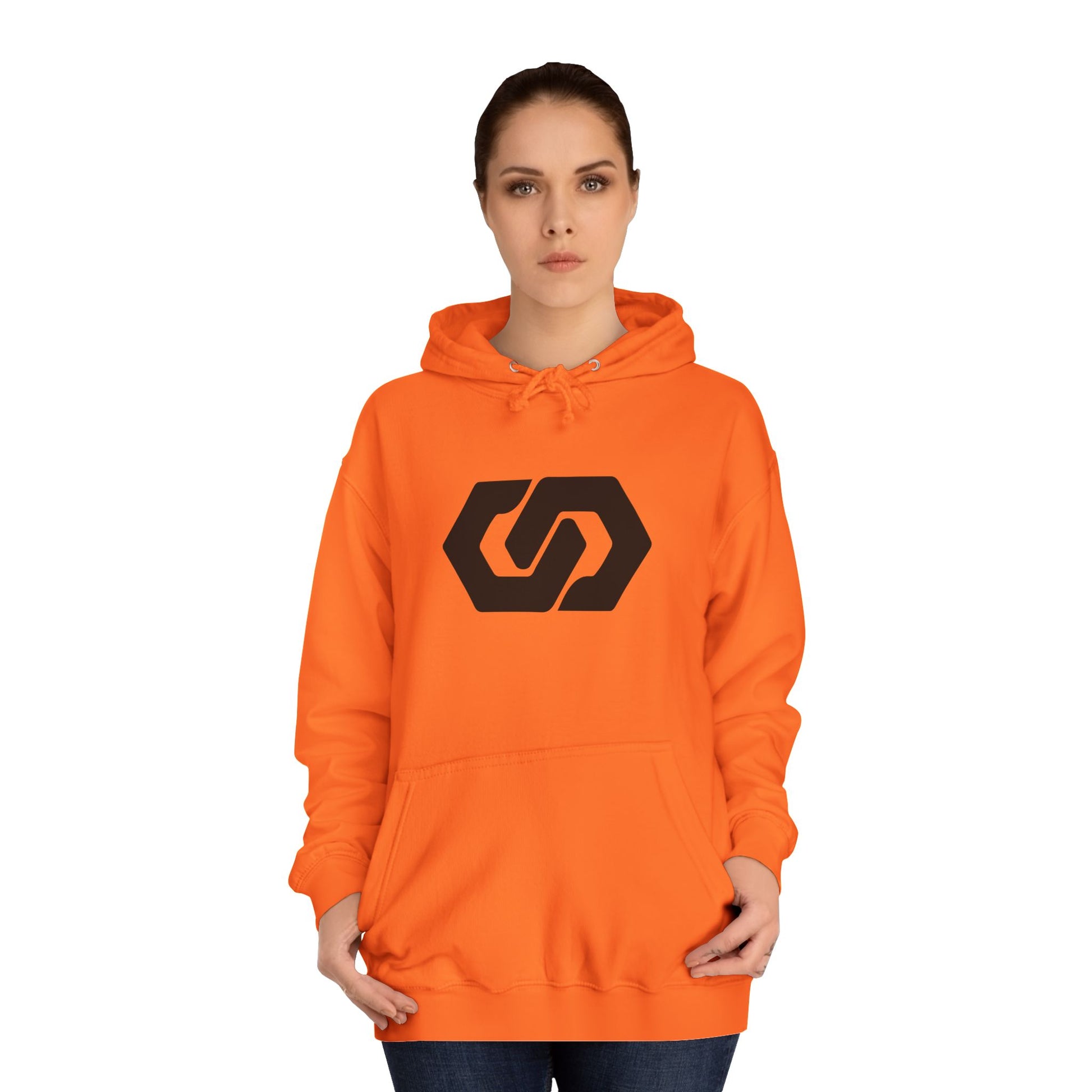 Unisex College Hoodie - Minimalist Logo Design - OVERZELUS