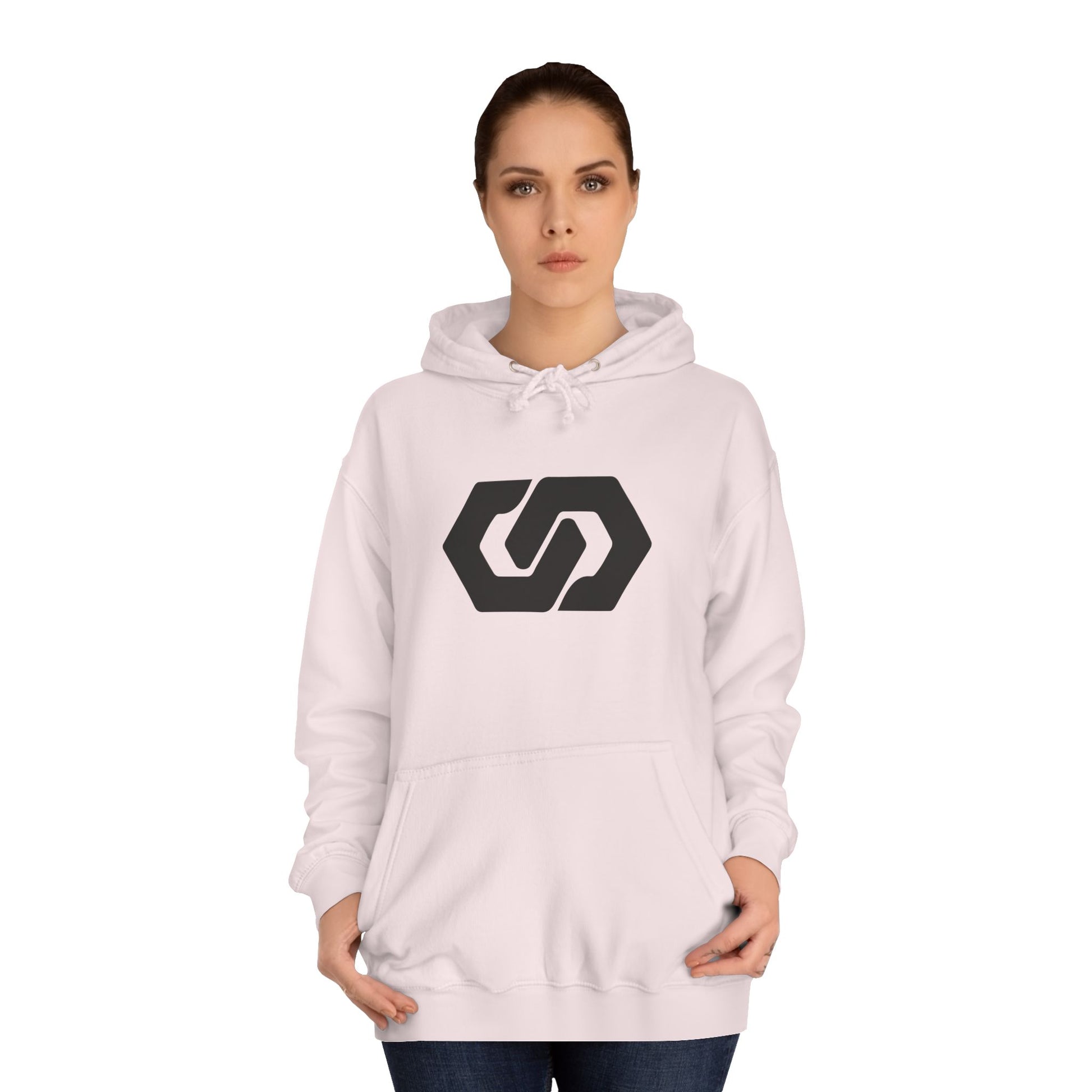 Unisex College Hoodie - Minimalist Logo Design - OVERZELUS