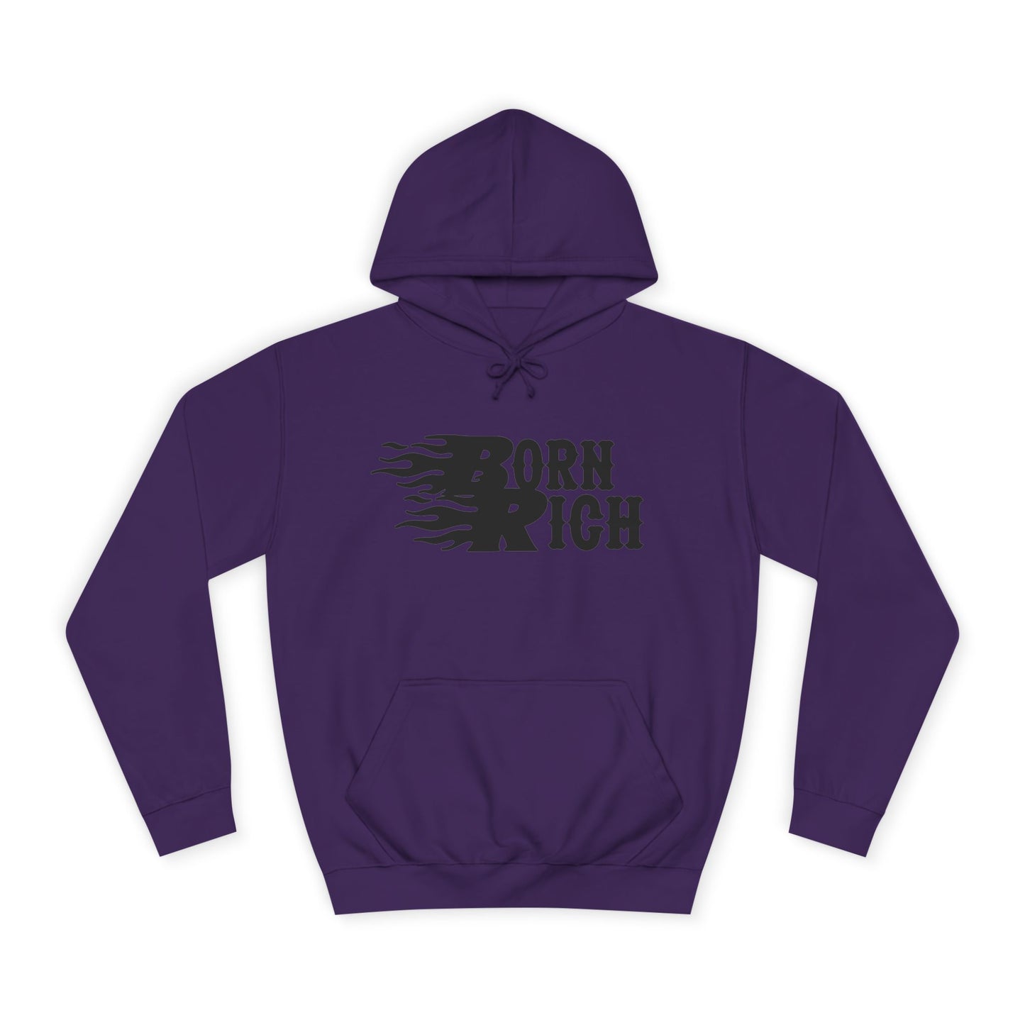 "Born Rich" Unisex College Hoodie - Trendy and Comfortable Streetwear - OVERZELUS
