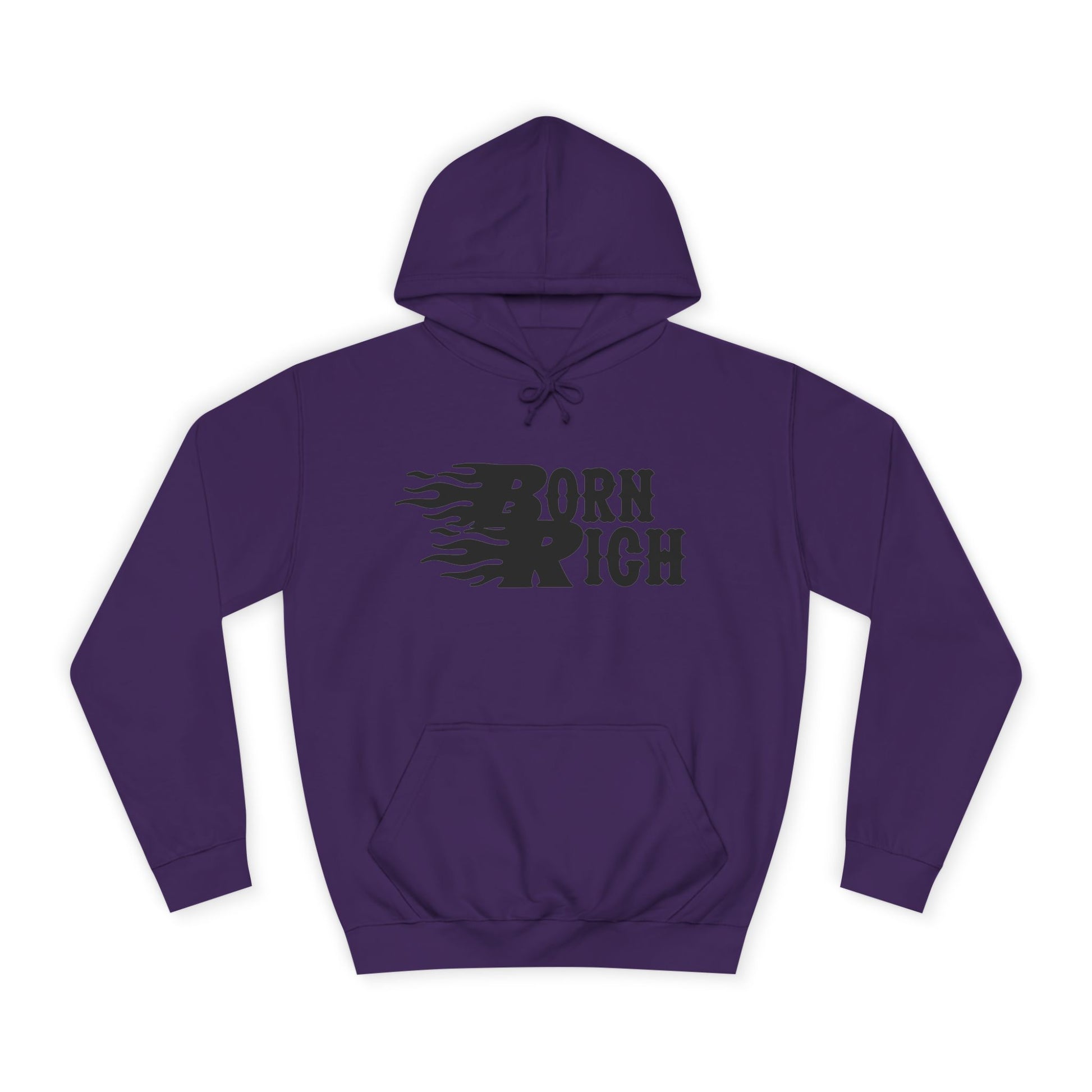 "Born Rich" Unisex College Hoodie - Trendy and Comfortable Streetwear - OVERZELUS