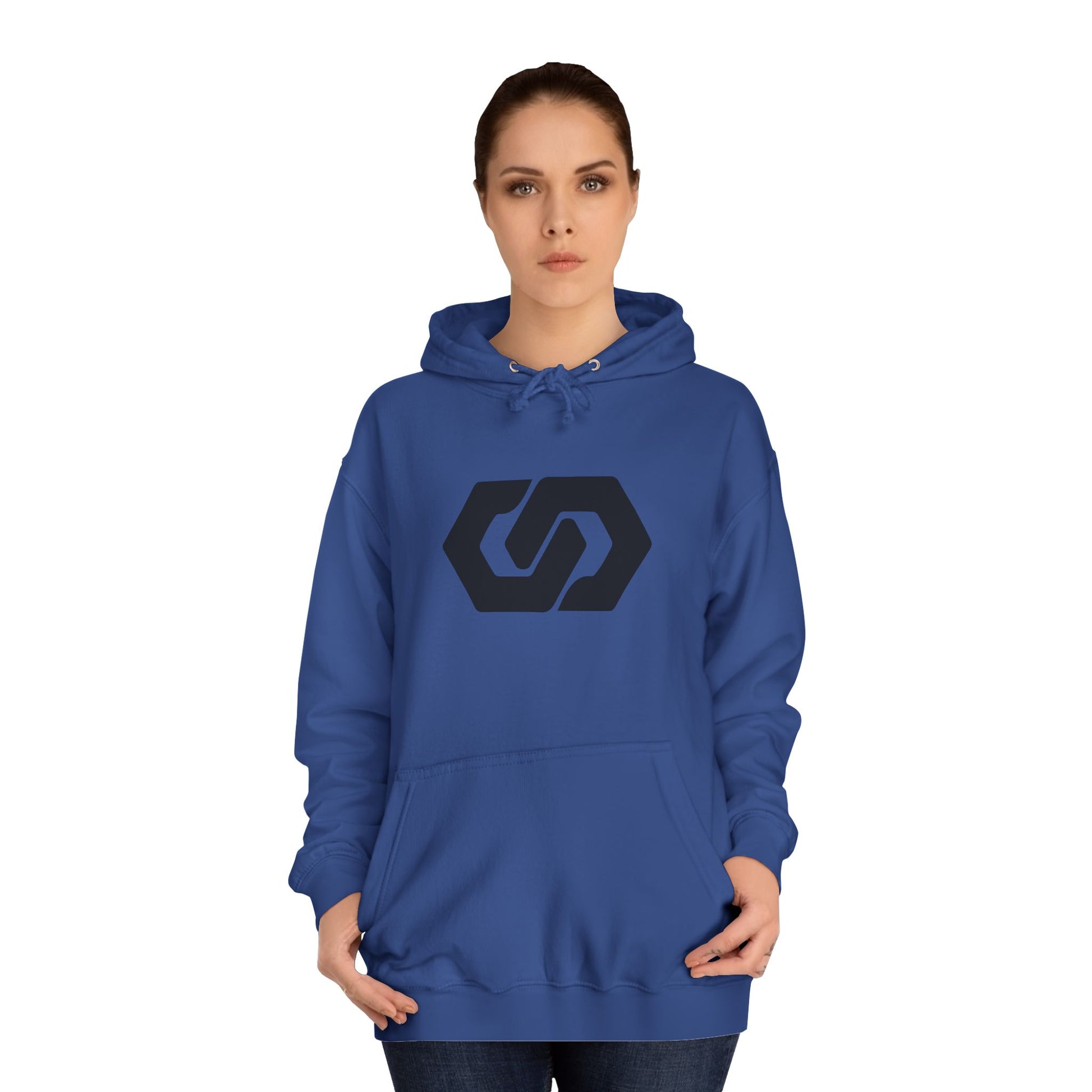 Unisex College Hoodie - Minimalist Logo Design - OVERZELUS