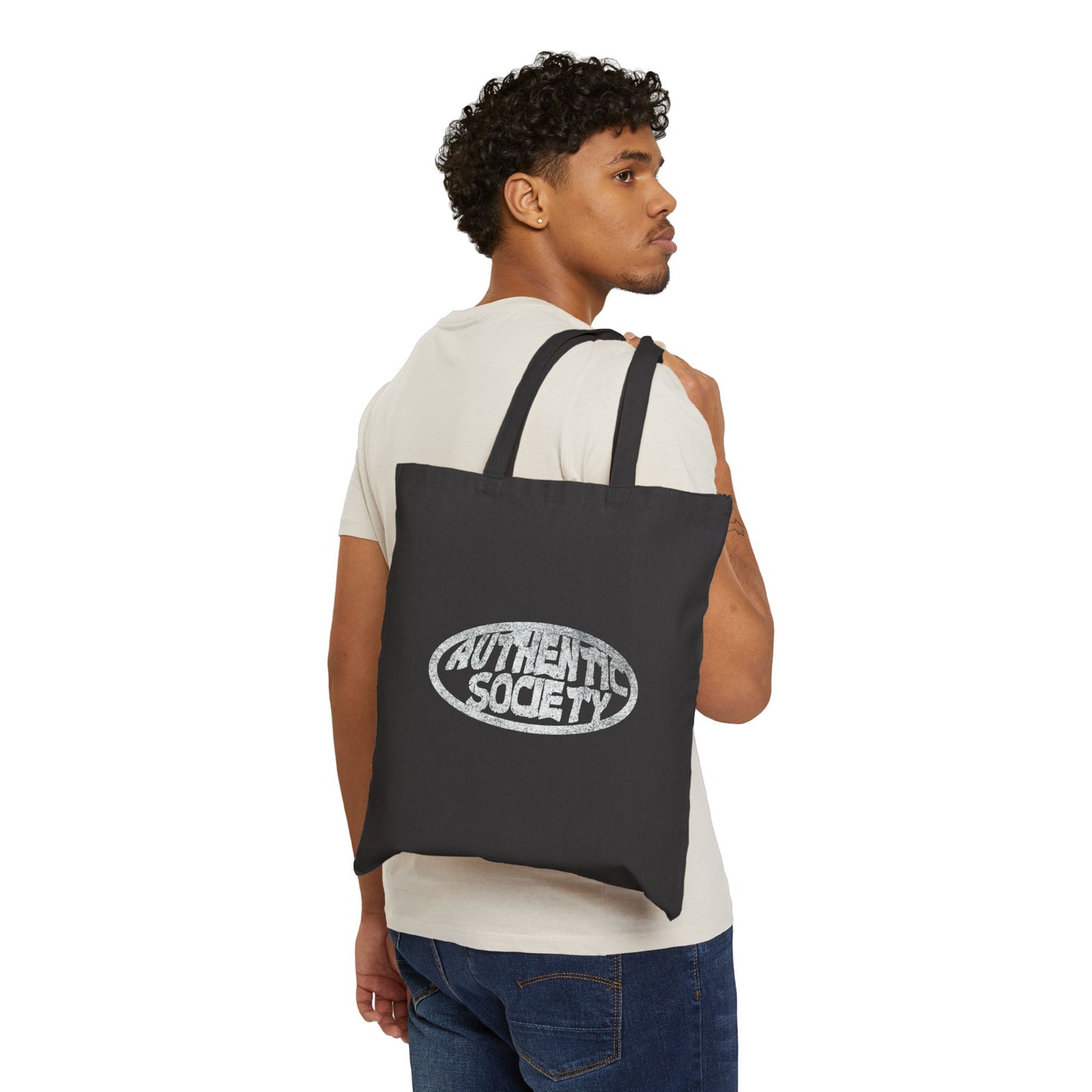 Vintage Inspired Authentic Society Cotton Canvas Tote Bag - OVERZELUS