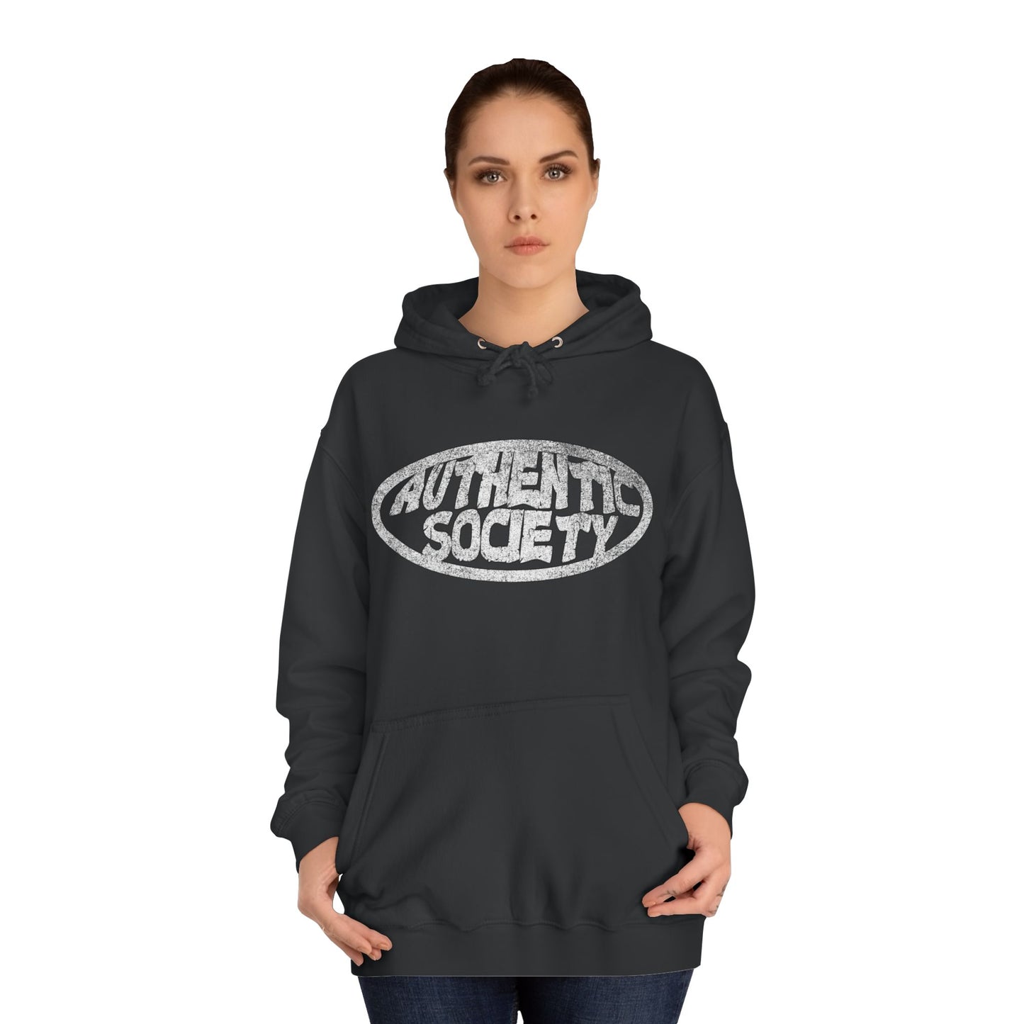 Authentic Society Unisex College Hoodie - Comfort & Style for Students - OVERZELUS