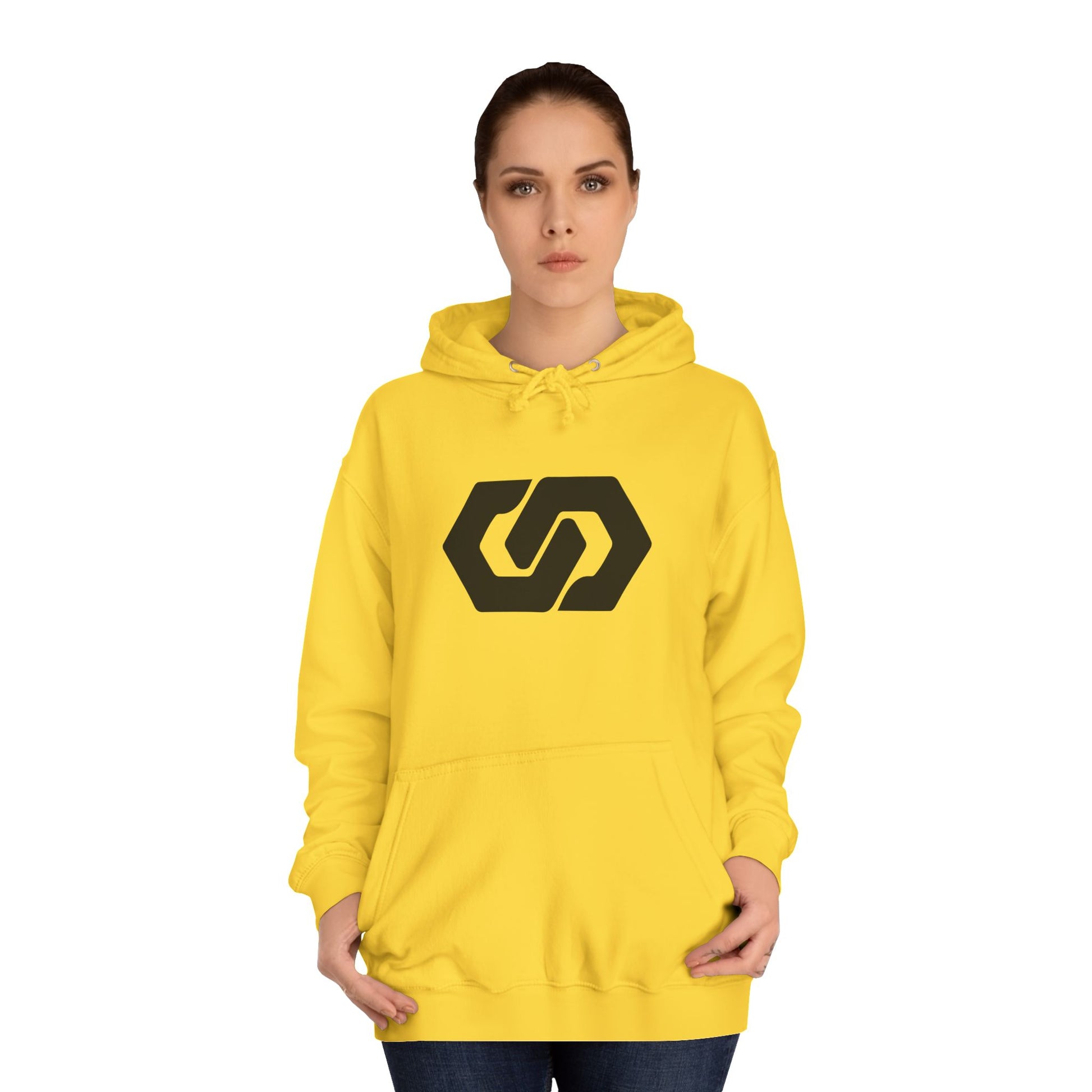 Unisex College Hoodie - Minimalist Logo Design - OVERZELUS
