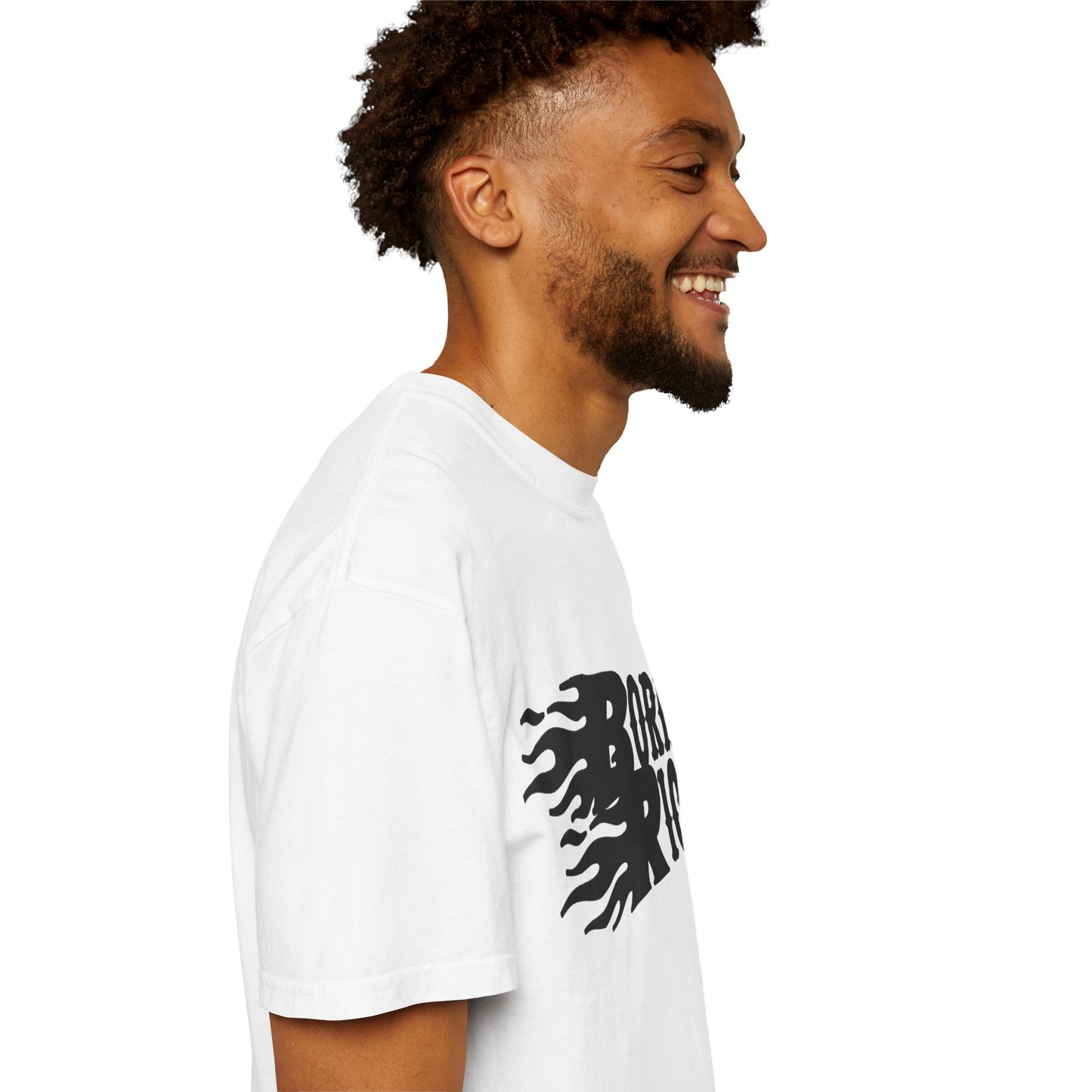 Born Rich Graphic Unisex T-Shirt - Trendy Flame Design - OVERZELUS