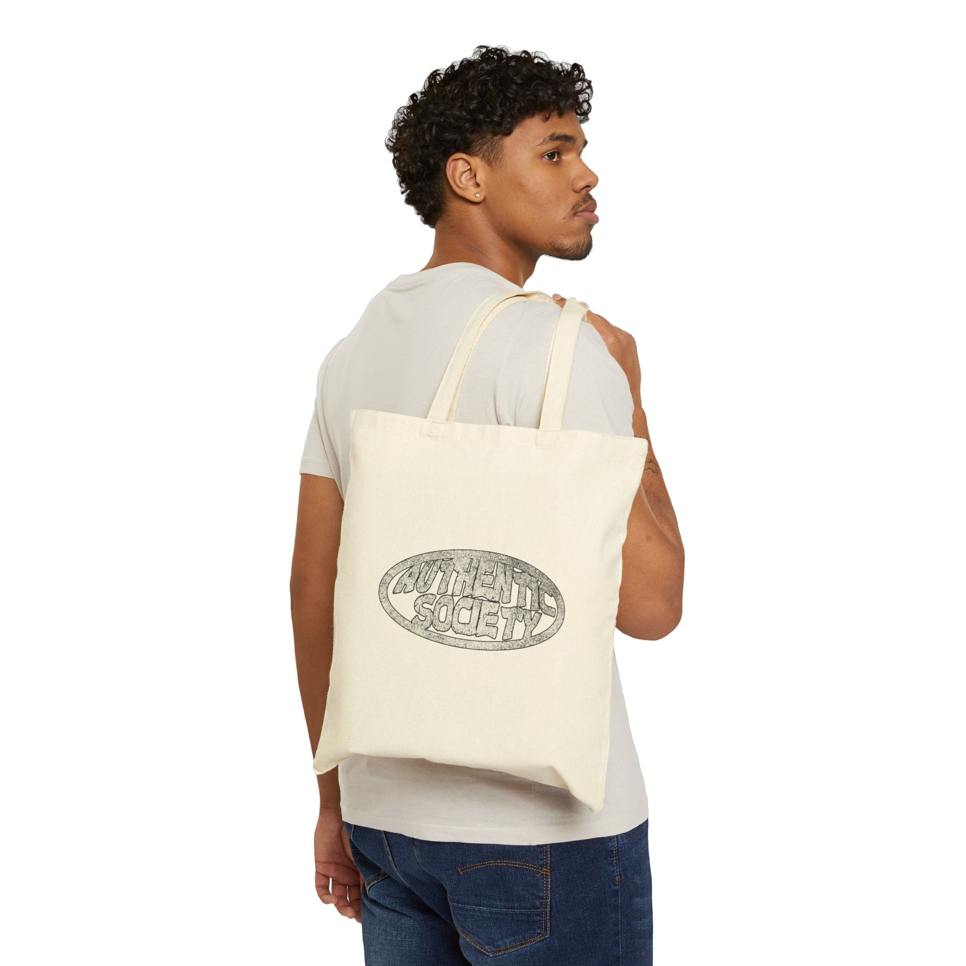 Vintage Inspired Authentic Society Cotton Canvas Tote Bag - OVERZELUS