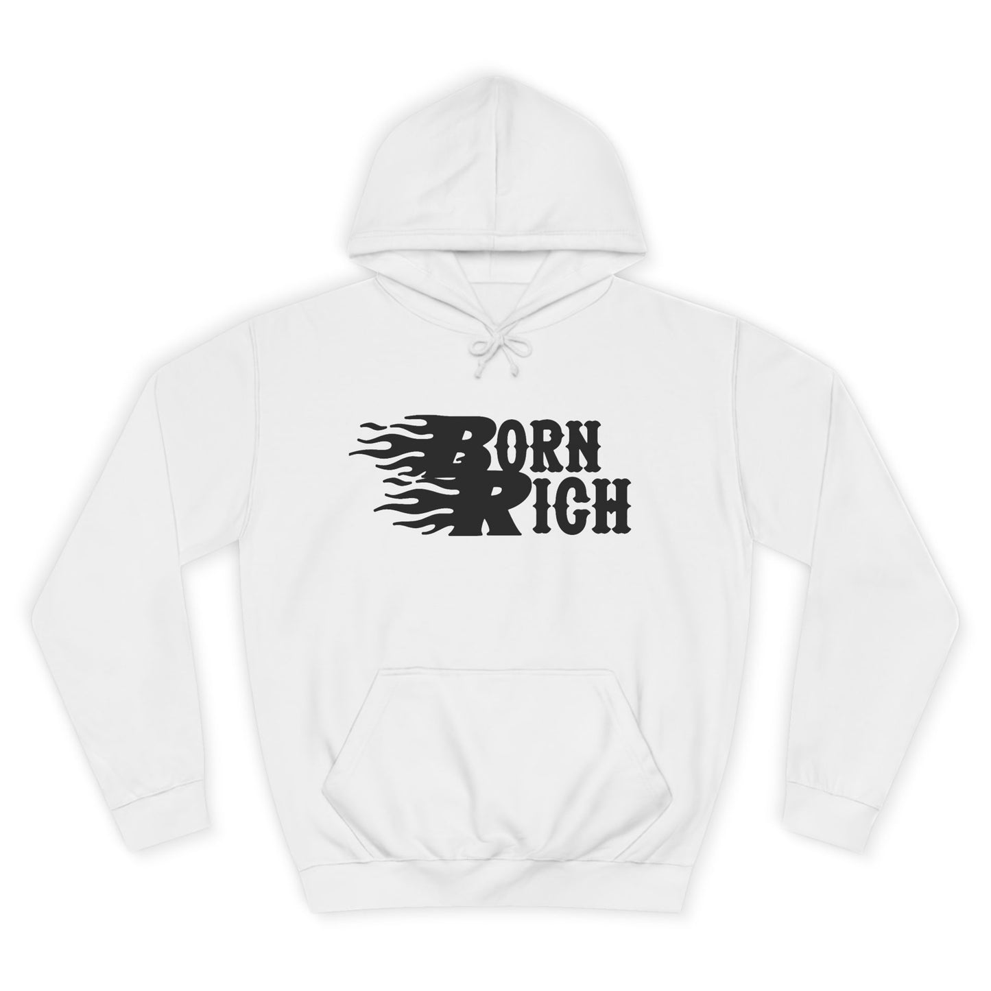 "Born Rich" Unisex College Hoodie - Trendy and Comfortable Streetwear - OVERZELUS