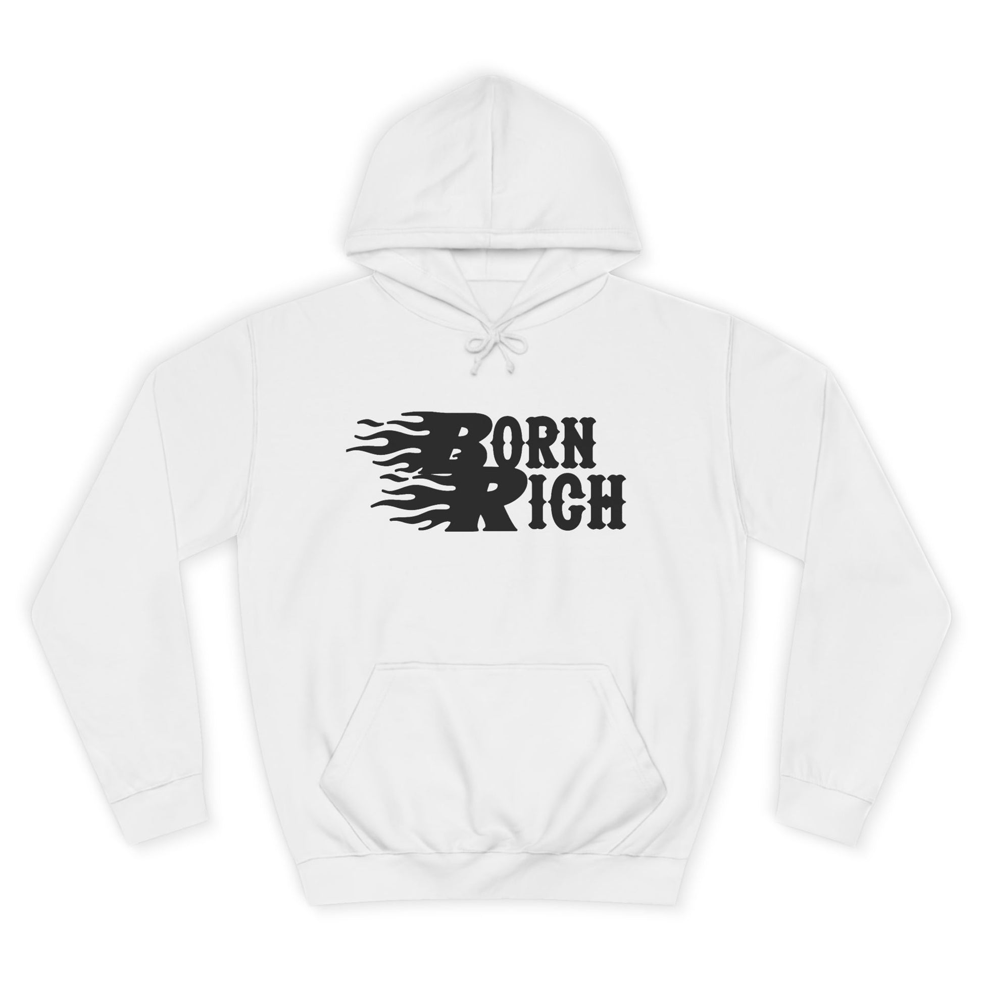 "Born Rich" Unisex College Hoodie - Trendy and Comfortable Streetwear - OVERZELUS