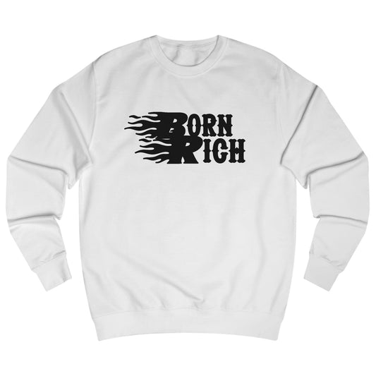 'Born Rich' Unisex Sweatshirt – Trendy Streetwear - OVERZELUS