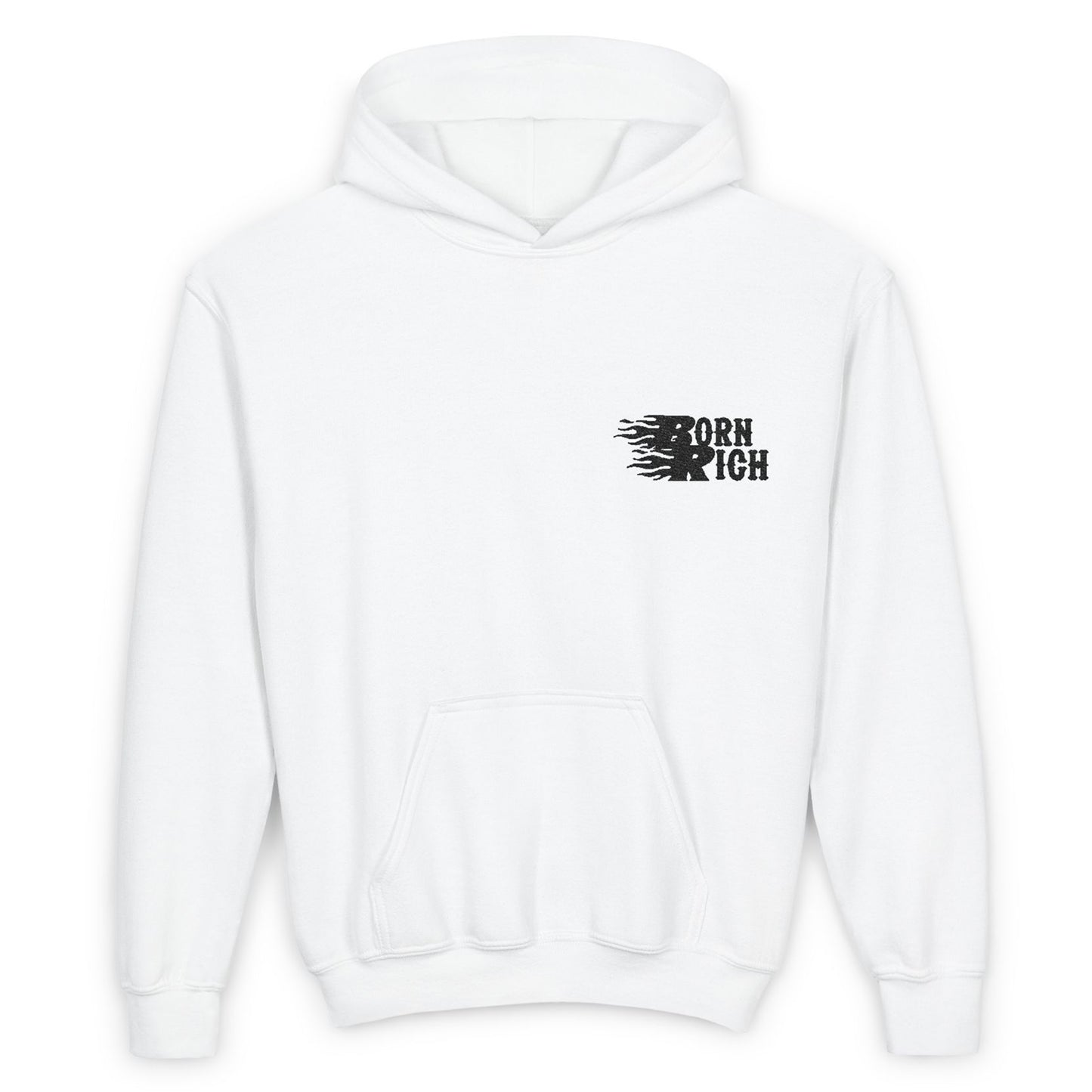 Youth 'Born Rich' Heavy Blend Hooded Sweatshirt - OVERZELUS