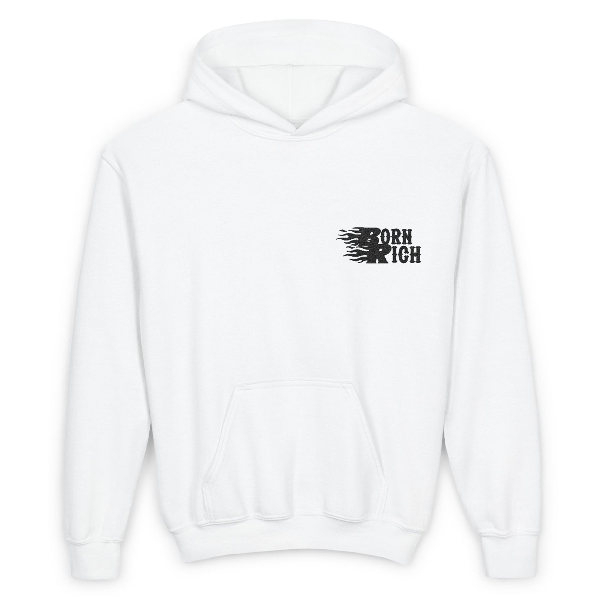 Youth 'Born Rich' Heavy Blend Hooded Sweatshirt - OVERZELUS