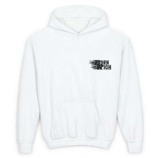 Youth 'Born Rich' Heavy Blend Hooded Sweatshirt - OVERZELUS