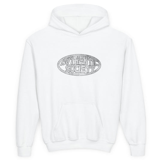 Youth 'Authentic Society' Heavy Blend Hooded Sweatshirt - Comfortable & Stylish - OVERZELUS