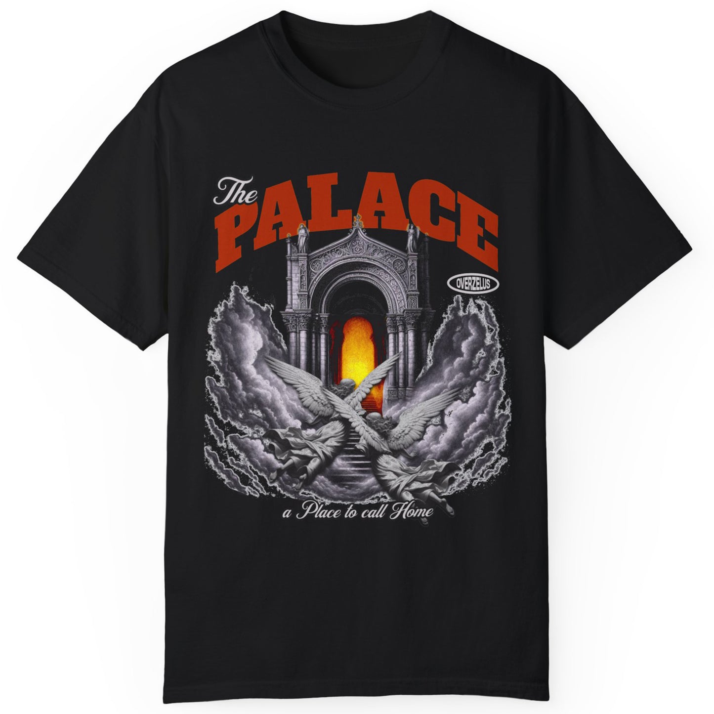 The Palace Unisex Garment-Dyed T-Shirt - Artistic Graphic Tee for Trendsetters - OVERZELUS