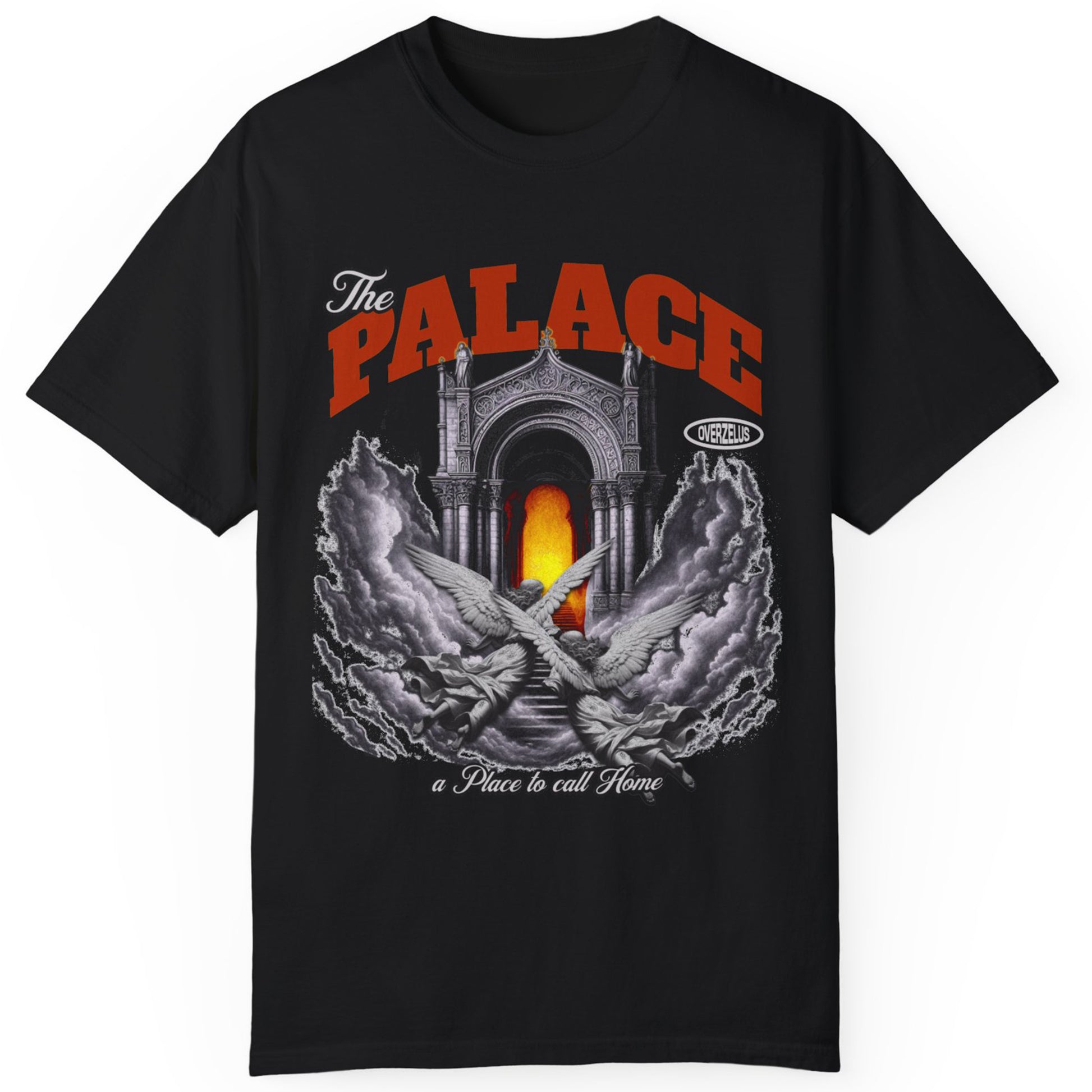 The Palace Unisex Garment-Dyed T-Shirt - Artistic Graphic Tee for Trendsetters - OVERZELUS