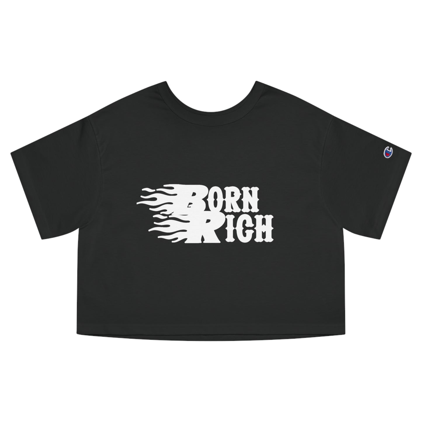 Born Rich Heritage Cropped T-Shirt for Women - Trendy Streetwear Style - OVERZELUS