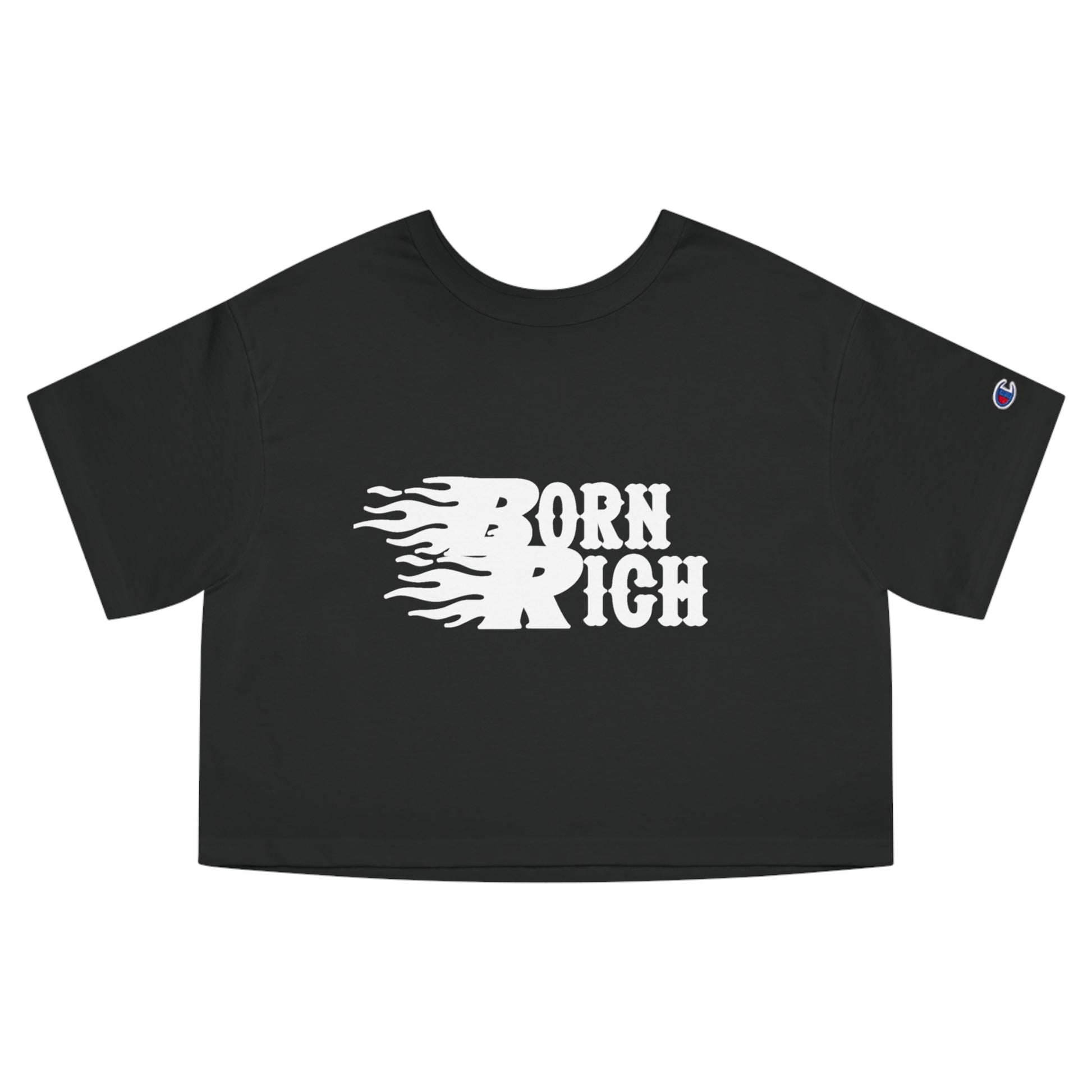 Born Rich Heritage Cropped T-Shirt for Women - Trendy Streetwear Style - OVERZELUS