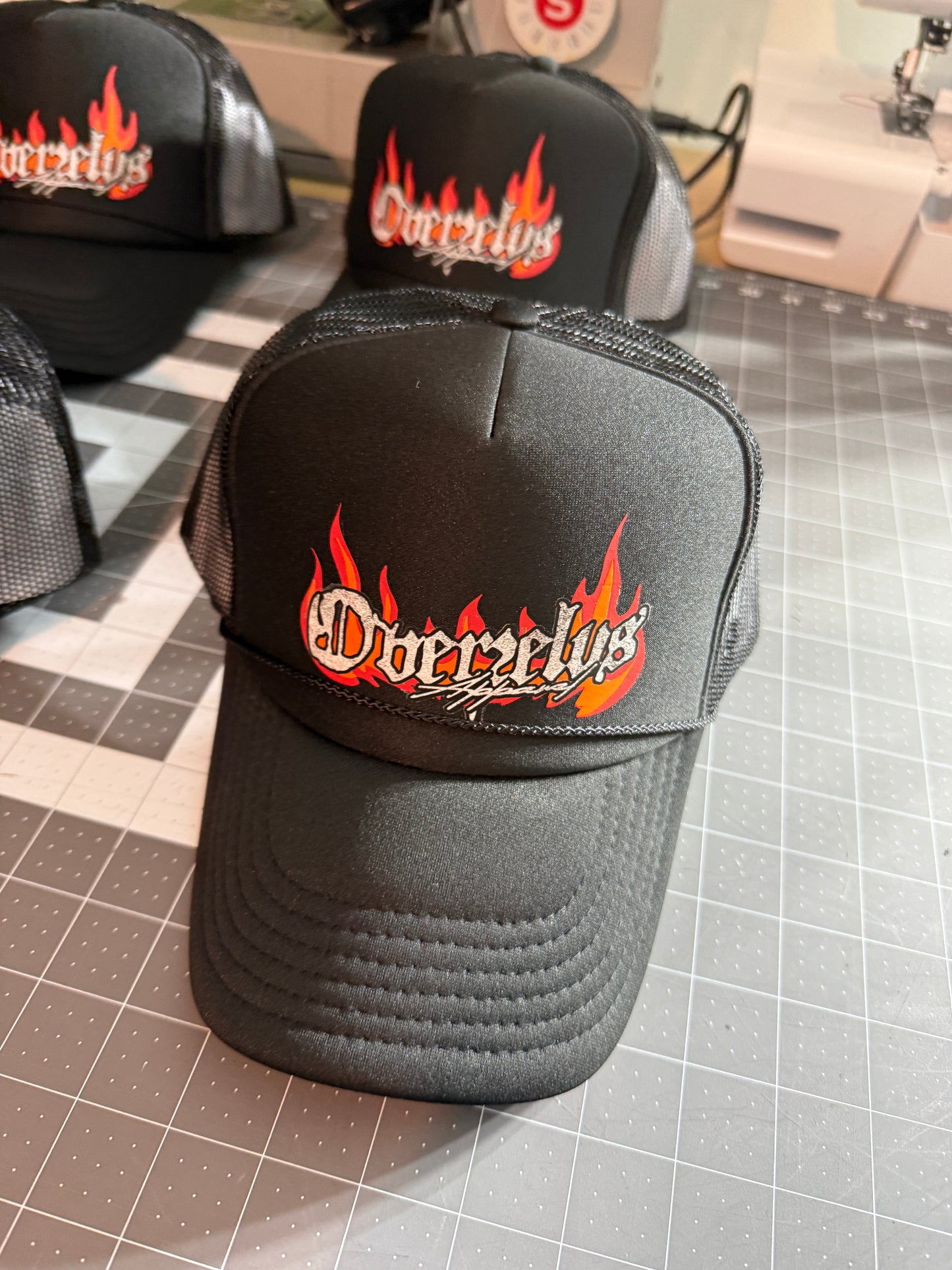 Overzelus Flames Trucker Hat