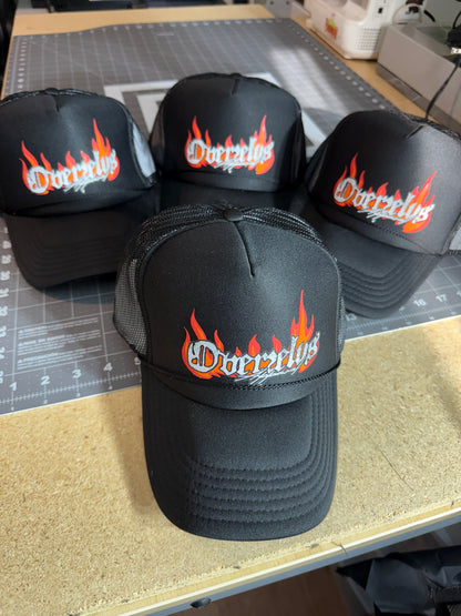 Overzelus Flames Trucker Hat