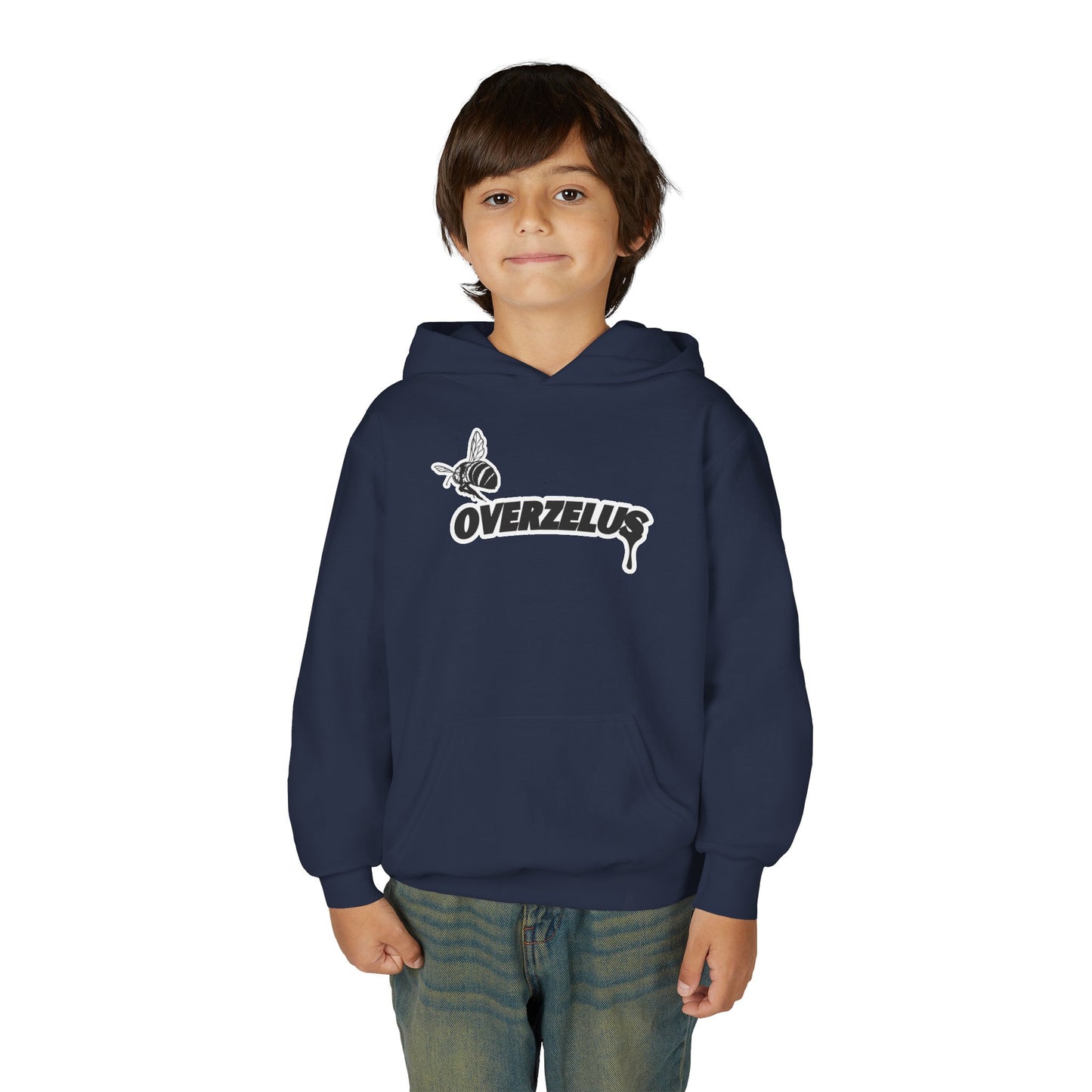 YOUTH "BE OVERZELUS" HEAVY BLEND HOODIE