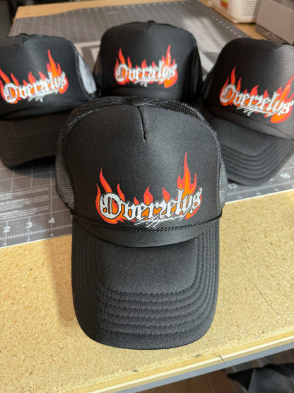 Overzelus Flames Trucker Hat